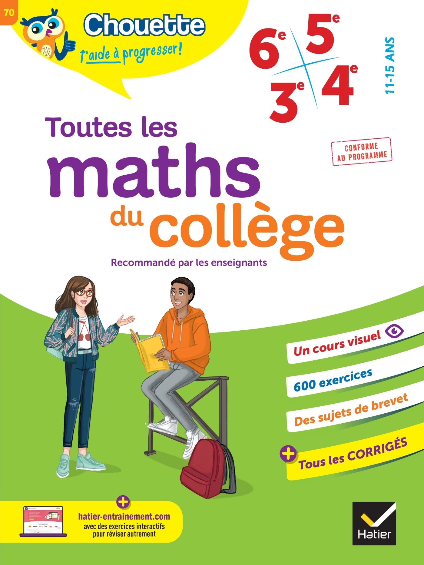 TOUTES LES MATHS DU COLLEGE 6E, 5E, 4E, 3E - CAHIER DE REVISION ET D´ENTRAINEMENT POUR TOUTES LES AN