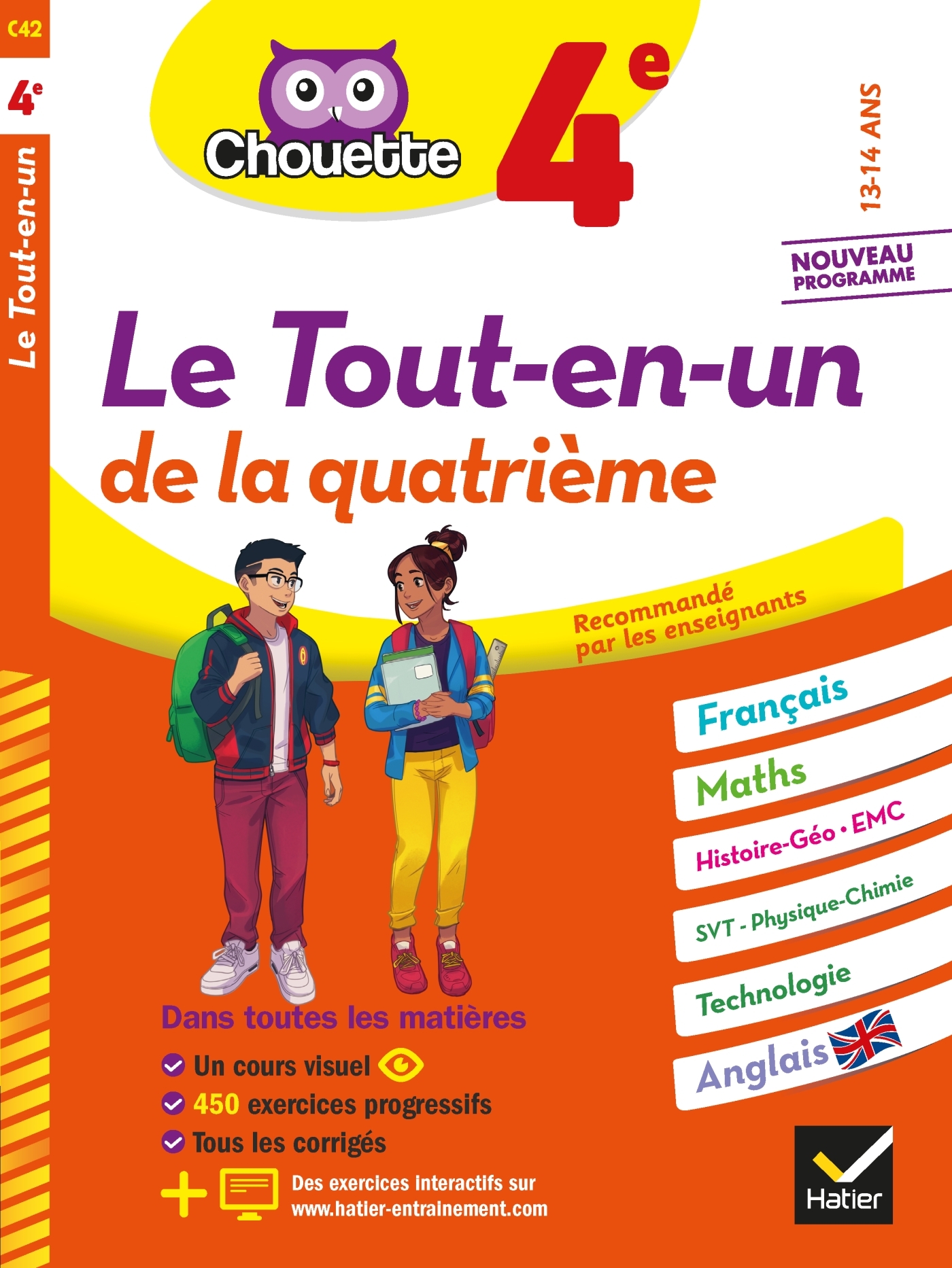 CHOUETTE LE TOUT-EN-UN 4E - CAHIER DE REVISION ET D´ENTRAINEMENT DANS TOUTES LES MATIERES