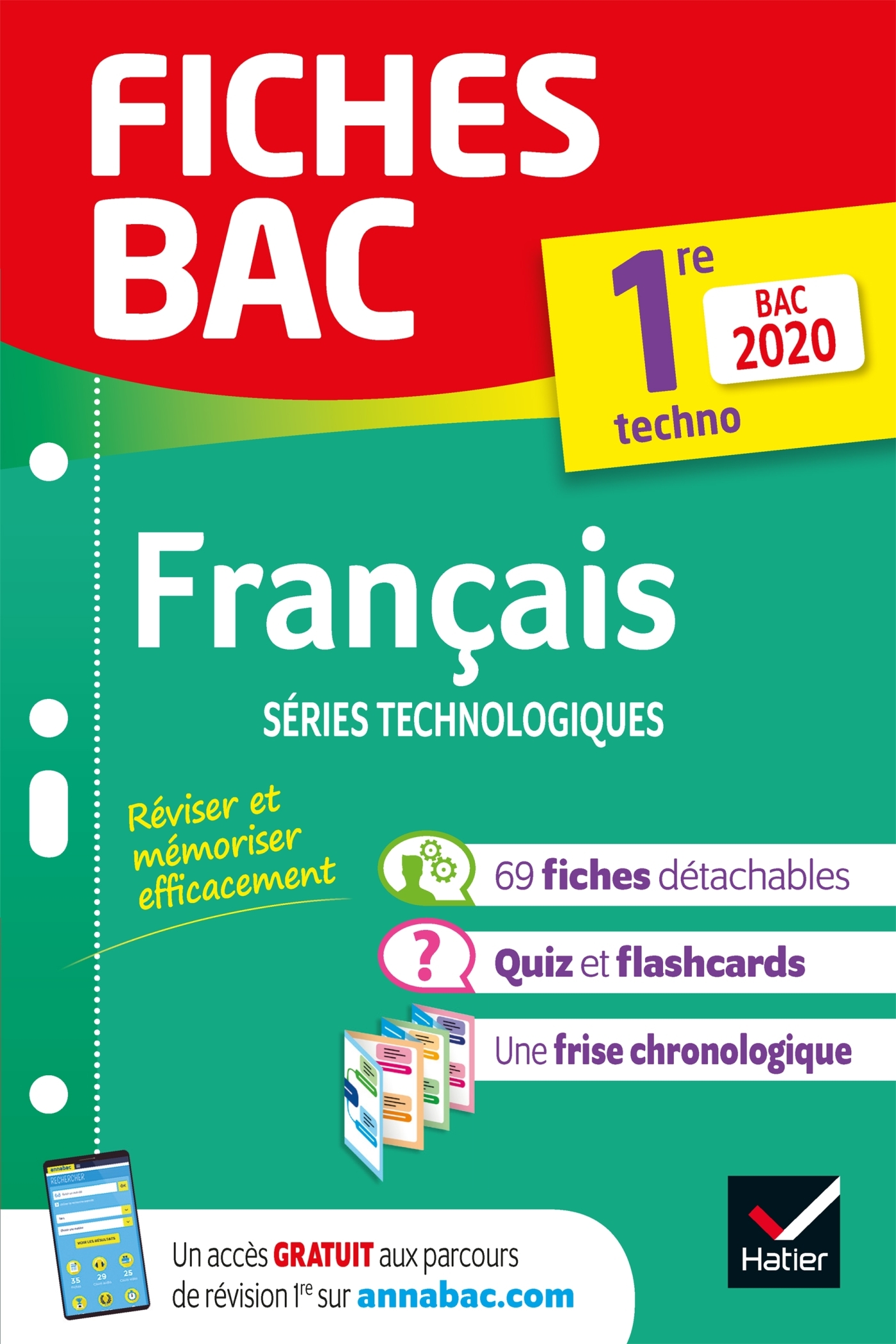 FICHES BAC FRANCAIS 1RE TECHNOLOGIQUE BAC 2020 - INCLUS OEUVRES AU PROGRAMME 2019-2020