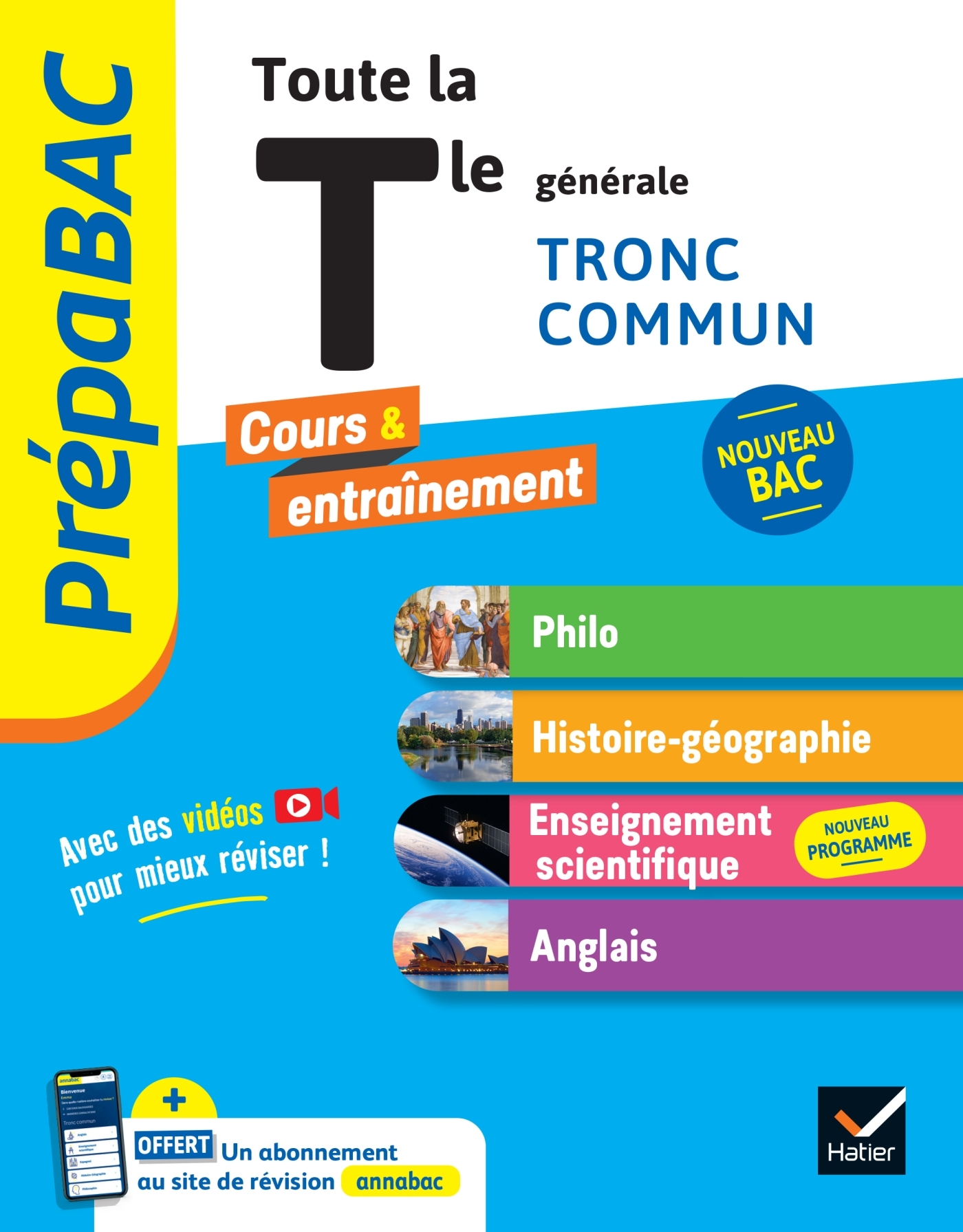 PREPABAC TOUTE LA TLE GENERALE (TRONC COMMUN) - BAC 2025 (TOUTES LES MATIERES) - PHILO, HISTOIRE-GEO