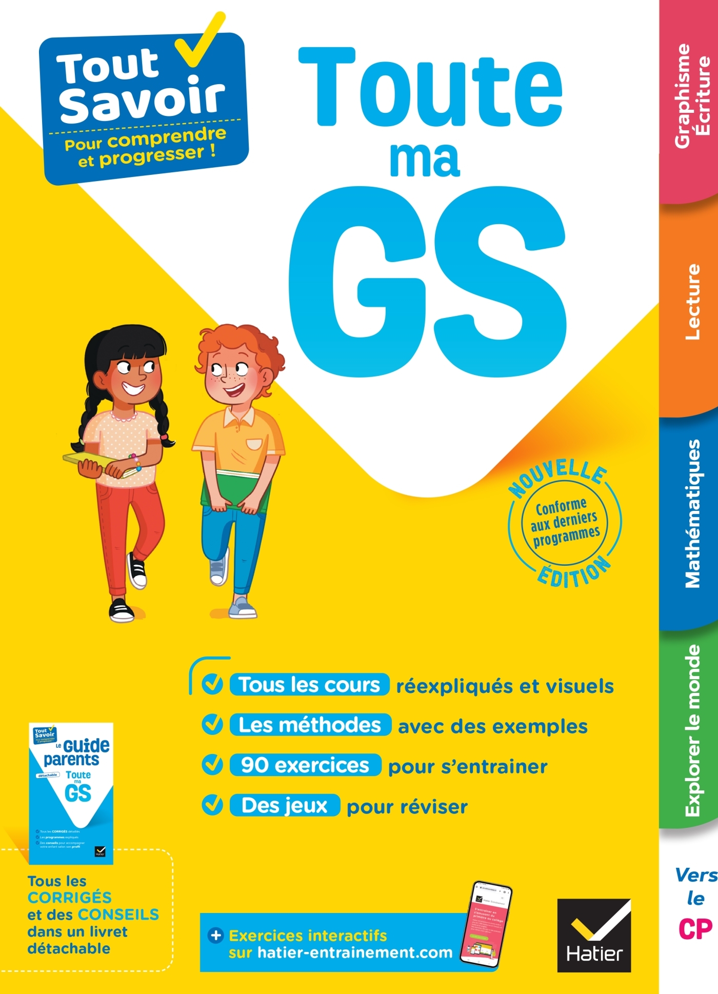 TOUT SAVOIR GRANDE SECTION - TOUT-EN-UN - COURS, METHODES ET EXERCICES DANS TOUTES LES MATIERES