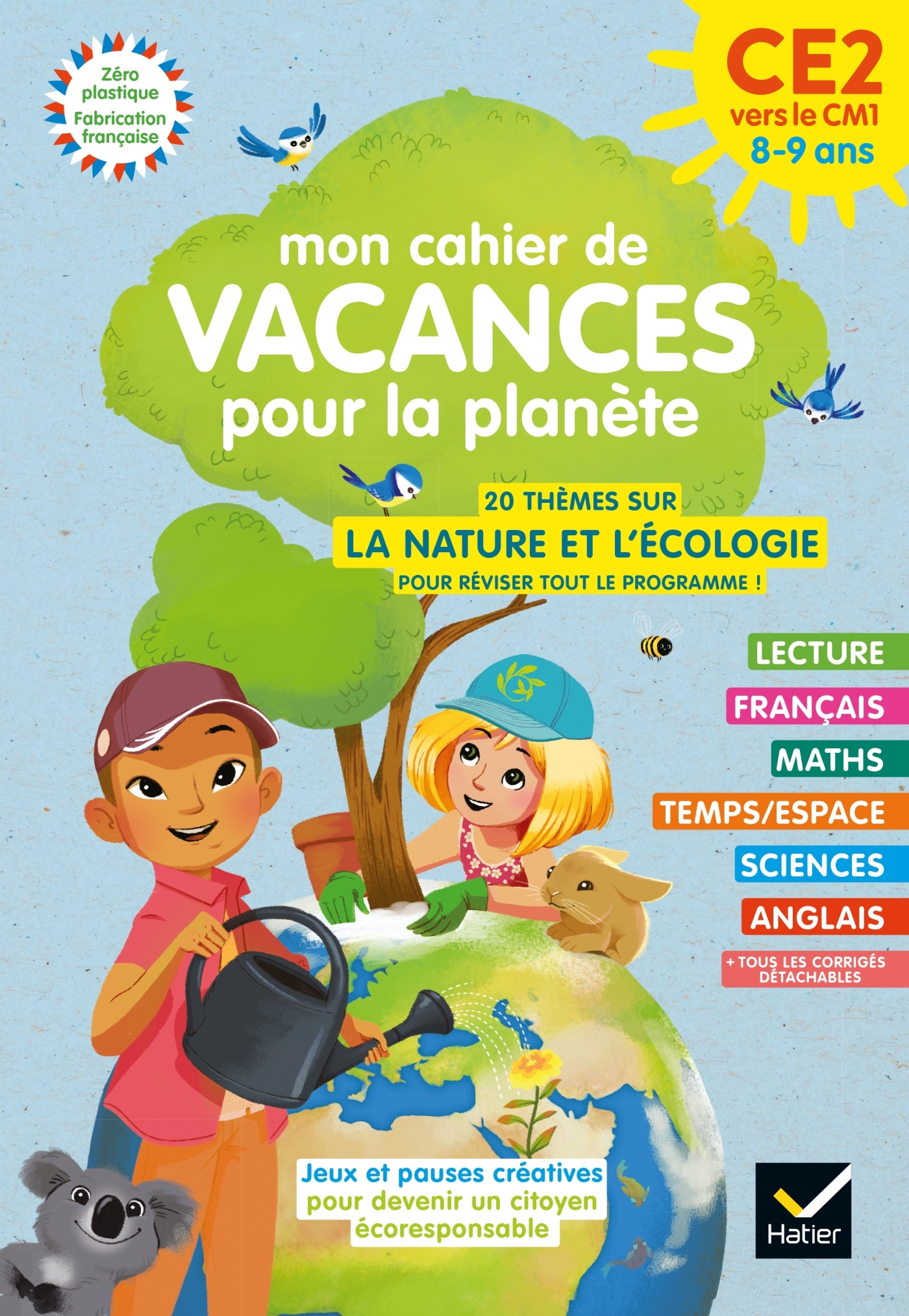 MON CAHIER DE VACANCES POUR LA PLANETE 2022 DU CE2 AU CM1 8/9 ANS
