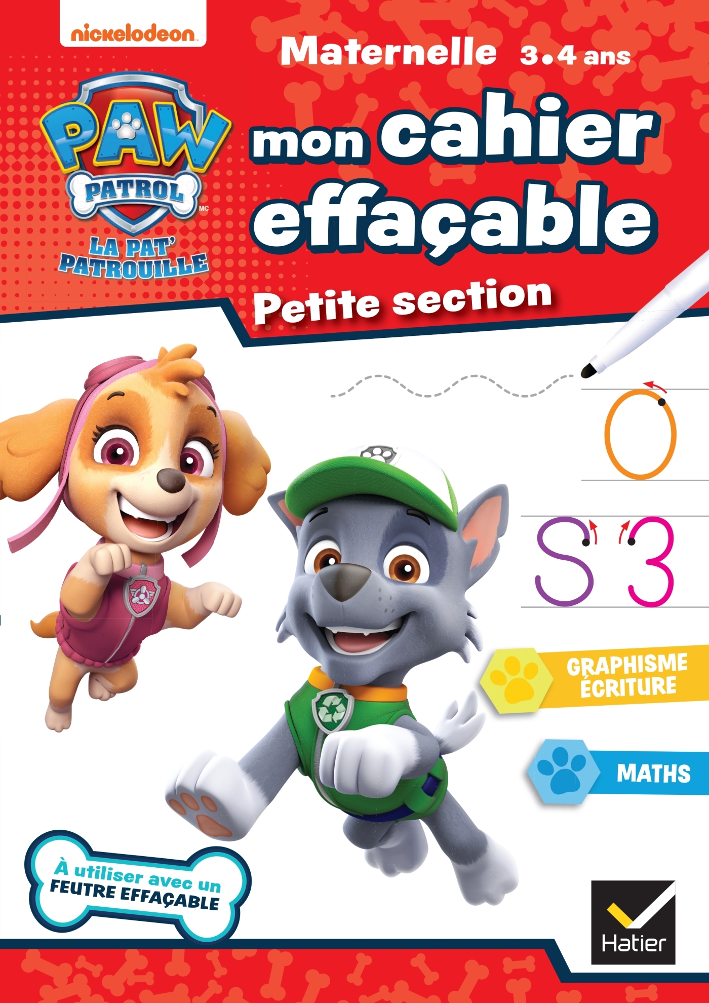 MON CAHIER EFFACABLE PAT´PATROUILLE PS