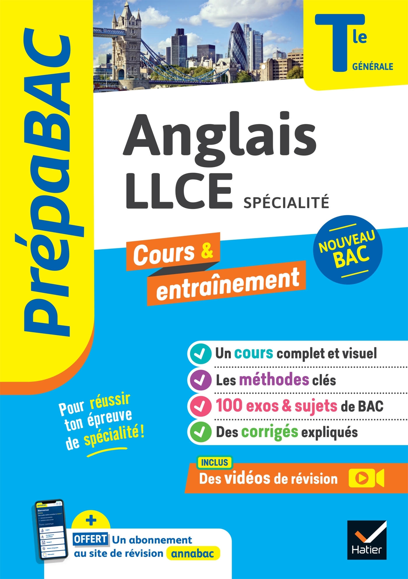 PREPABAC ANGLAIS LLCE TLE GENERALE (SPECIALITE) - BAC 2024 - NOUVEAU PROGRAMME DE TERMINALE