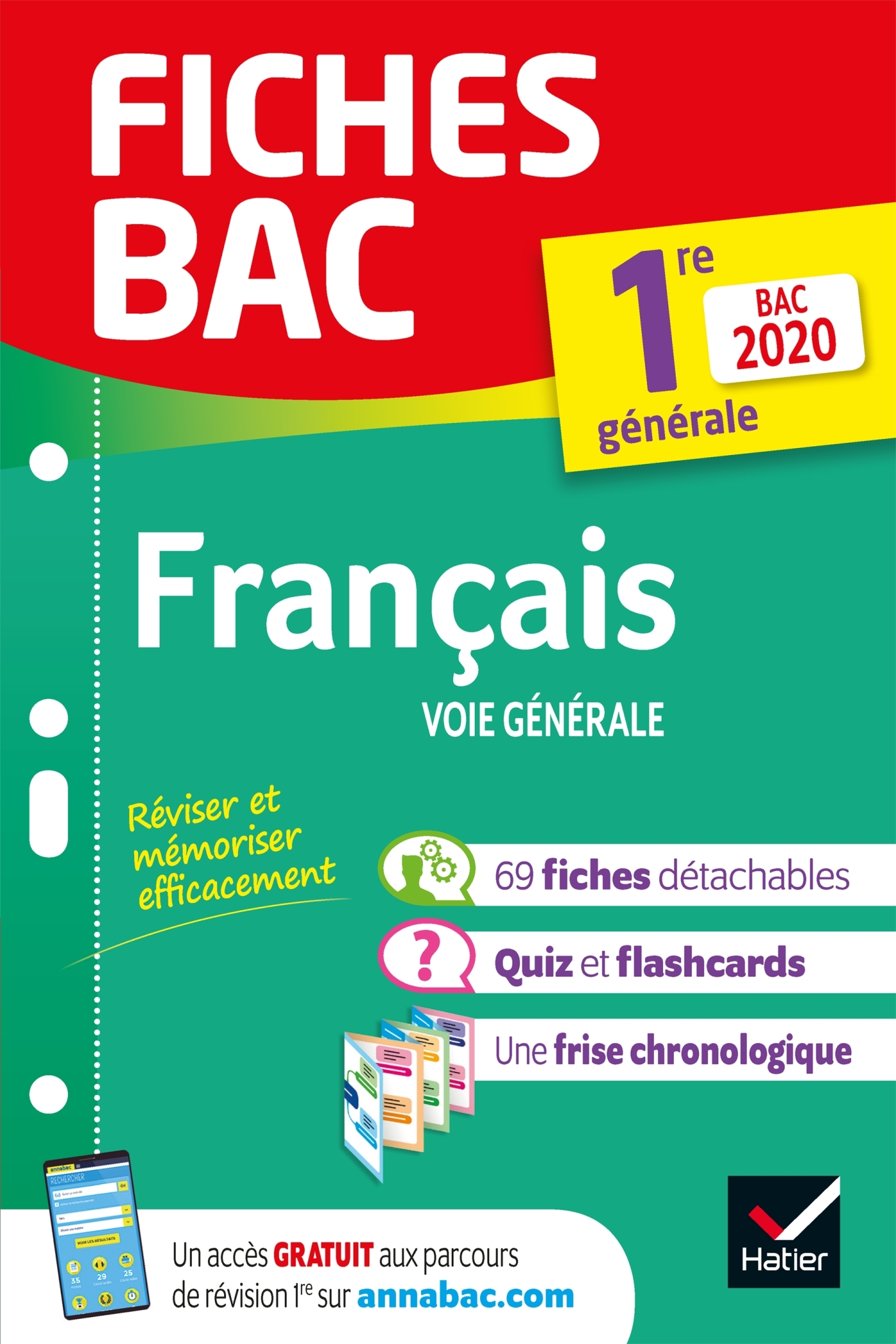 FICHES BAC FRANCAIS 1RE GENERALE BAC 2020 - INCLUS OEUVRES AU PROGRAMME 2019-2020