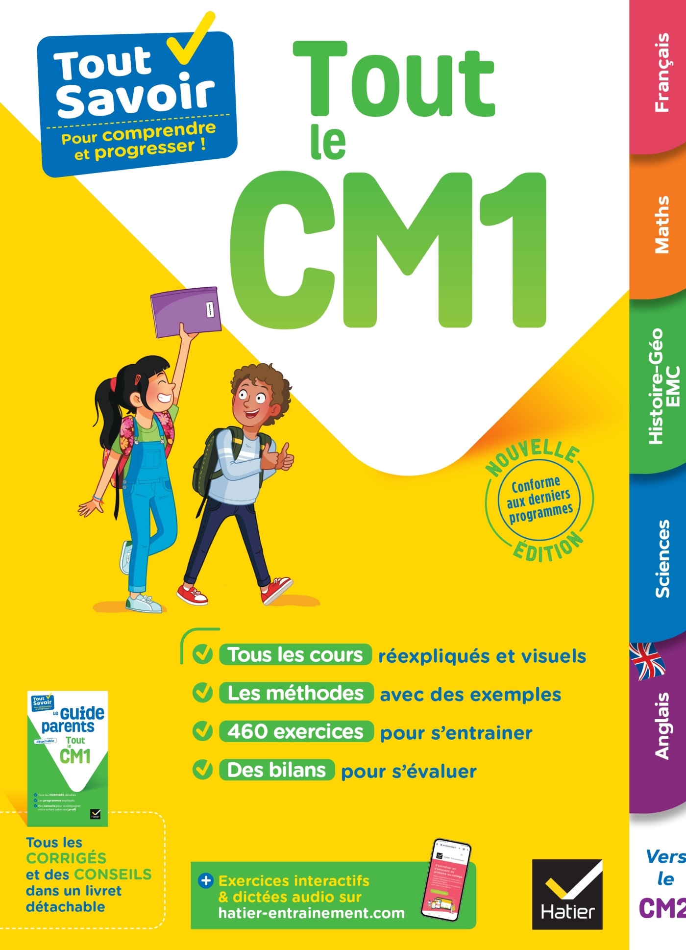 TOUT SAVOIR CM1 - TOUT-EN-UN - COURS, METHODES ET EXERCICES DANS TOUTES LES MATIERES