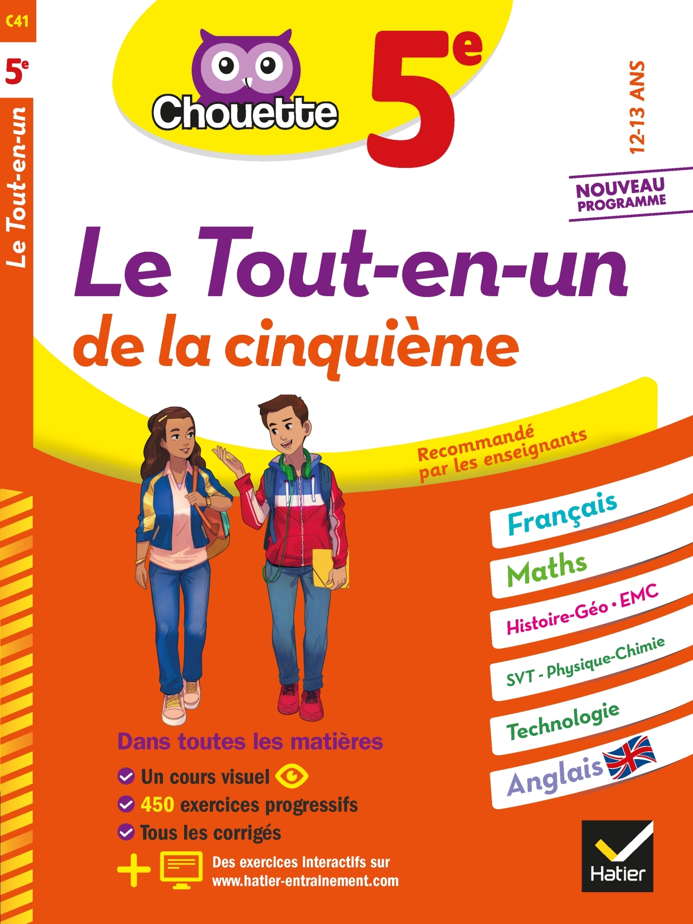 CHOUETTE - LE TOUT-EN-UN 5E - CAHIER DE REVISION ET D´ENTRAINEMENT DANS TOUTES LES MATIERES