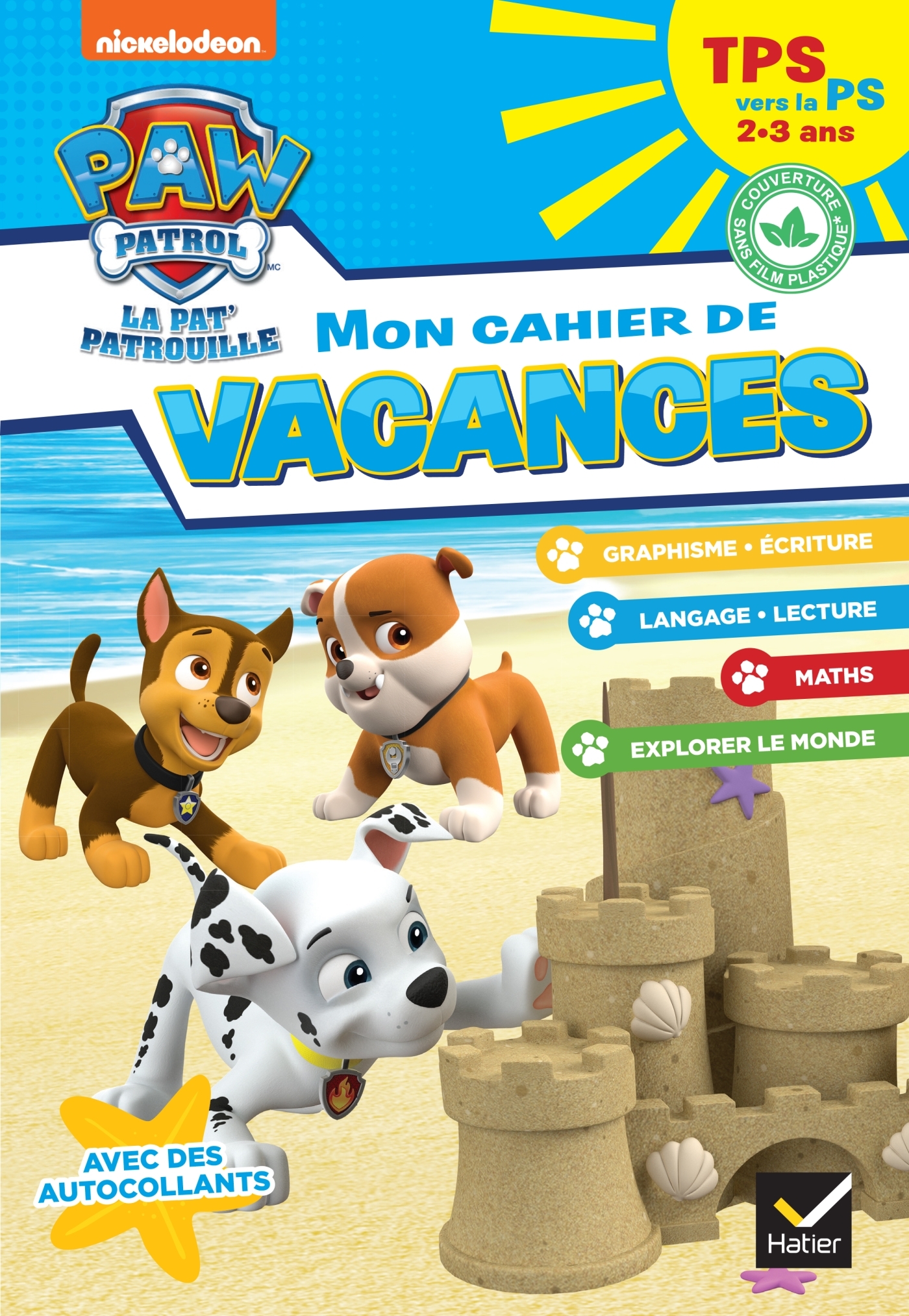 MON CAHIER DE VACANCES PAT´PATROUILLE 2024 TPS VERS LA PS 2/3 ANS