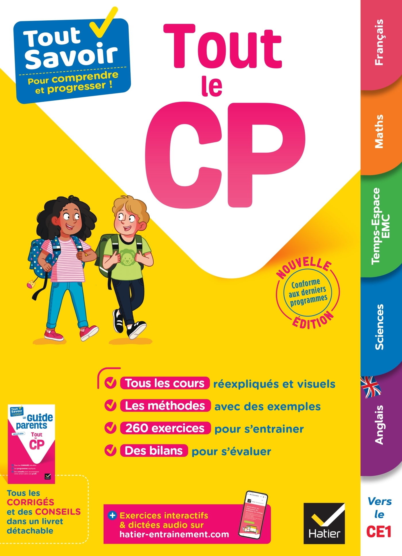 TOUT SAVOIR CP - TOUT-EN-UN - COURS, METHODES ET EXERCICES DANS TOUTES LES MATIERES