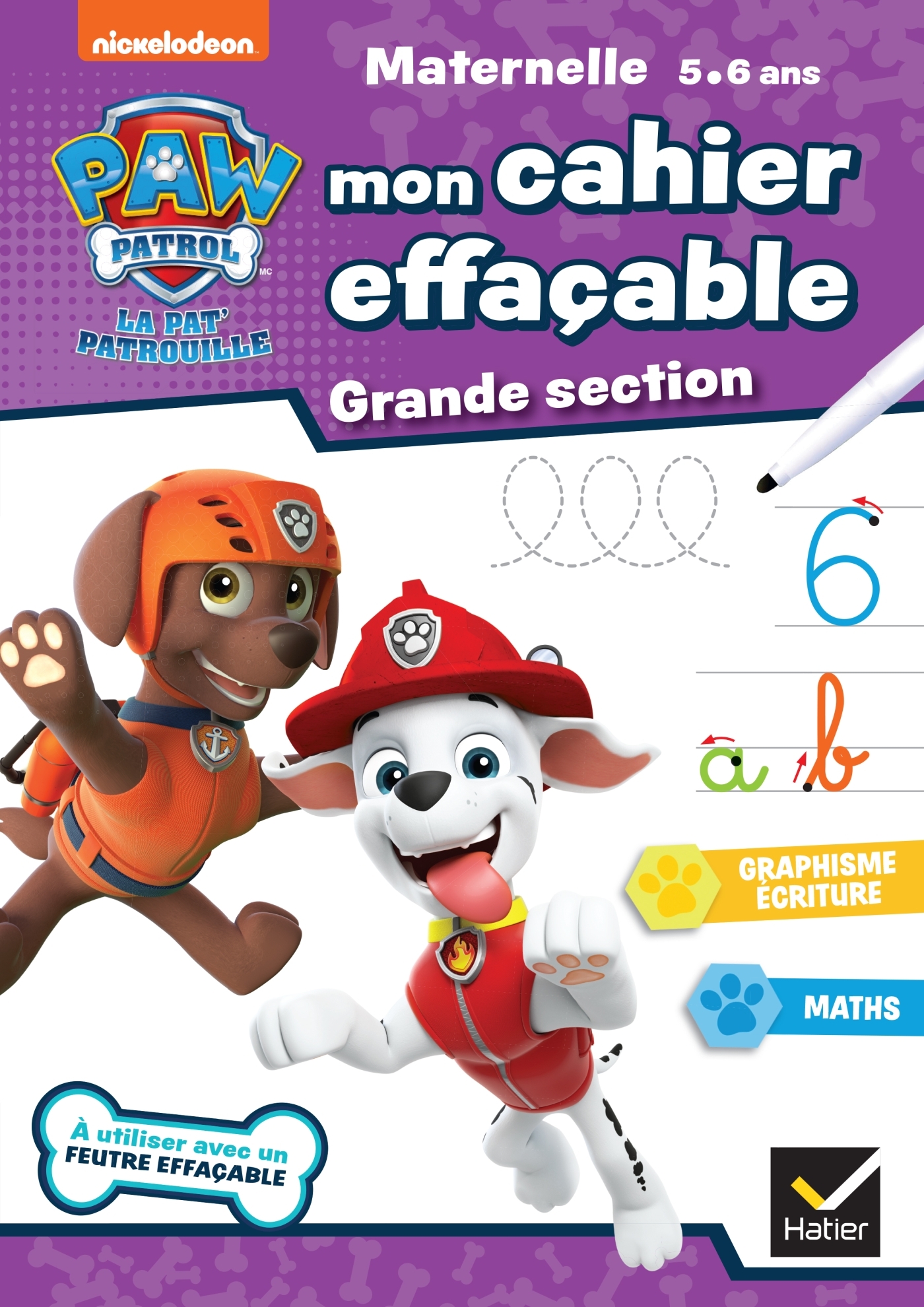 MON CAHIER EFFACABLE PAT´PATROUILLE GS