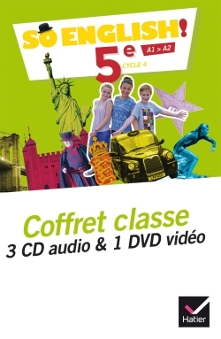 SO ENGLISH! - ANGLAIS 5E ED. 2017 - COFFRET CD / DVD CLASSE - AUDIO