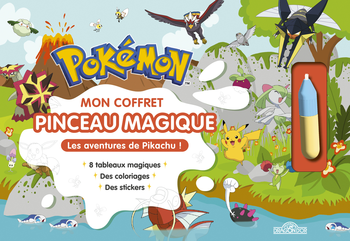 POKEMON - MON COFFRET PINCEAU MAGIQUE - LES AVENTURES DE PIKACHU !