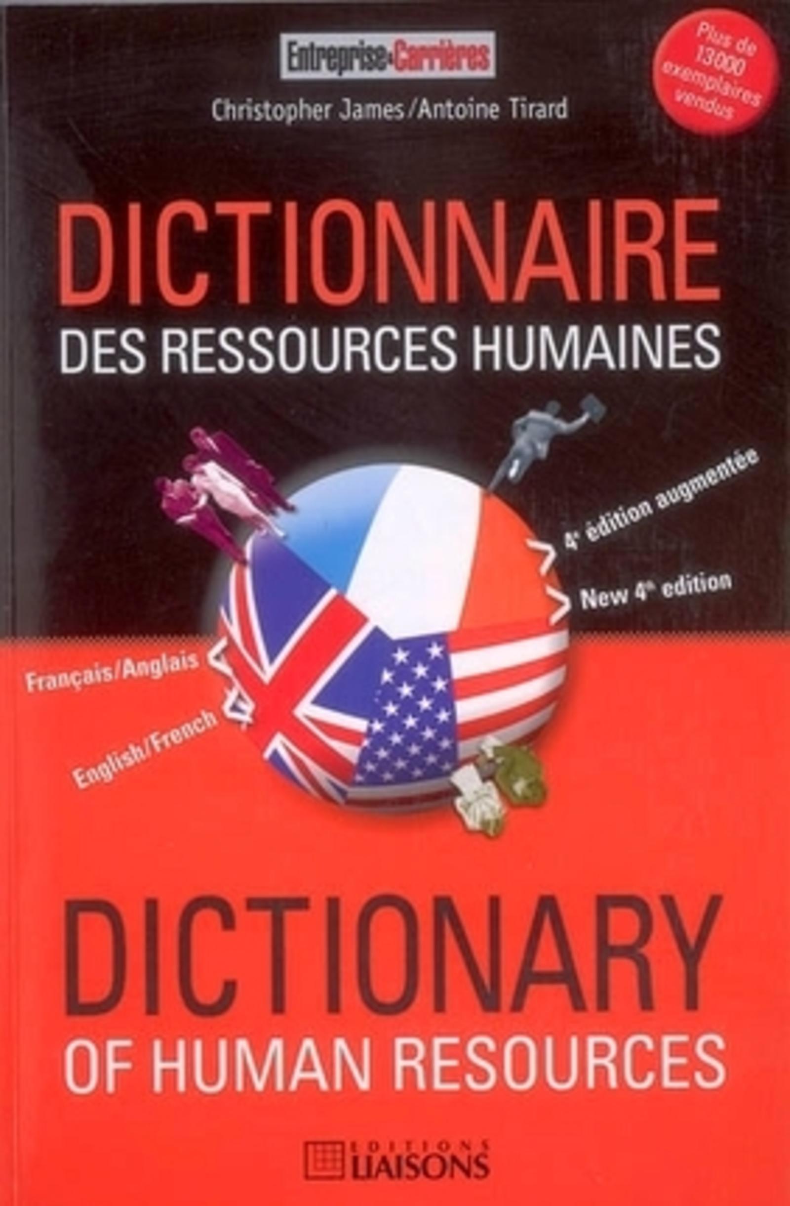 DICTIONNAIRE DES RESSOURCES HUMAINES FRANCAIS/ANGLAIS ANGLAIS/FRANCAIS