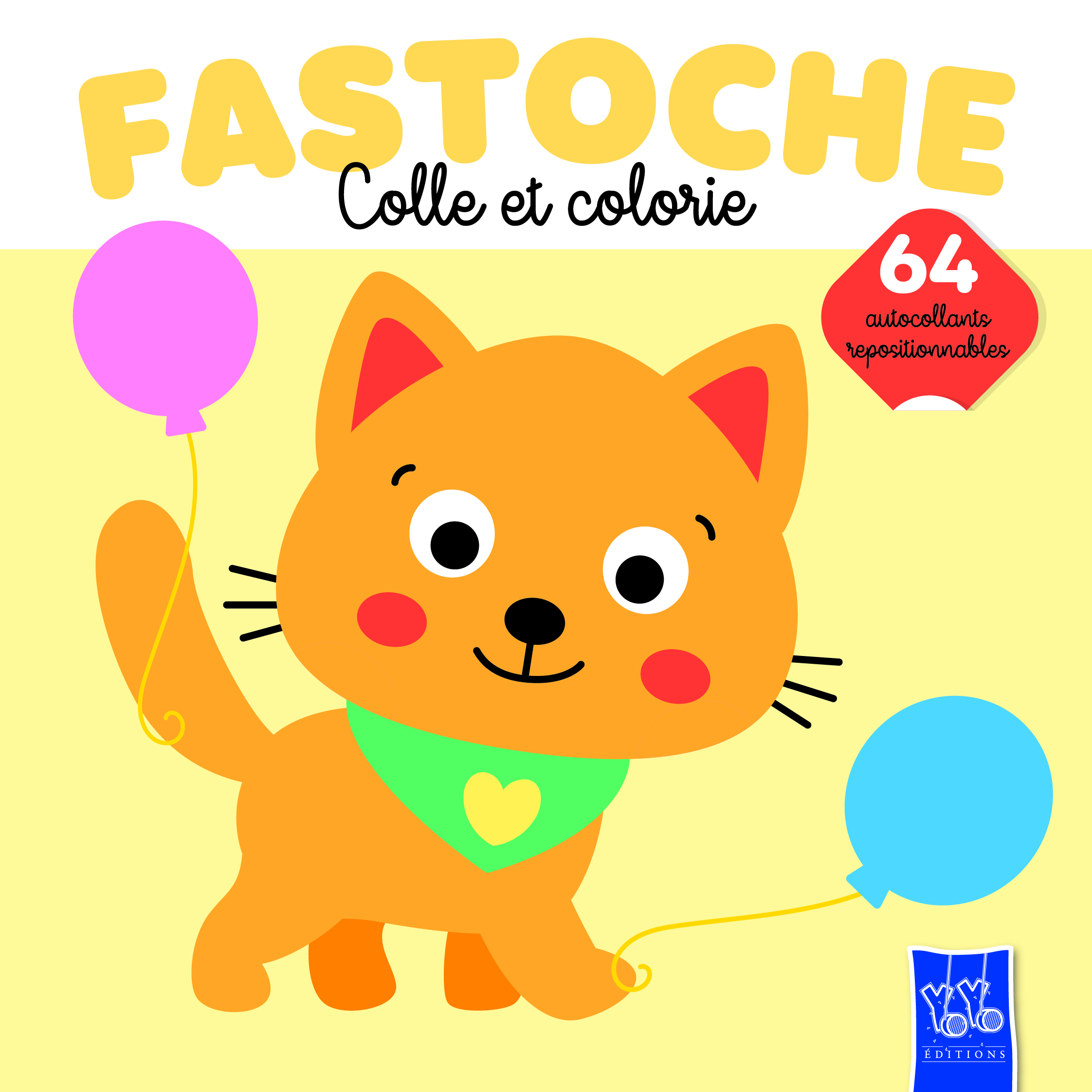 FASTOCHE COLLE ET COLORIE-CHAT