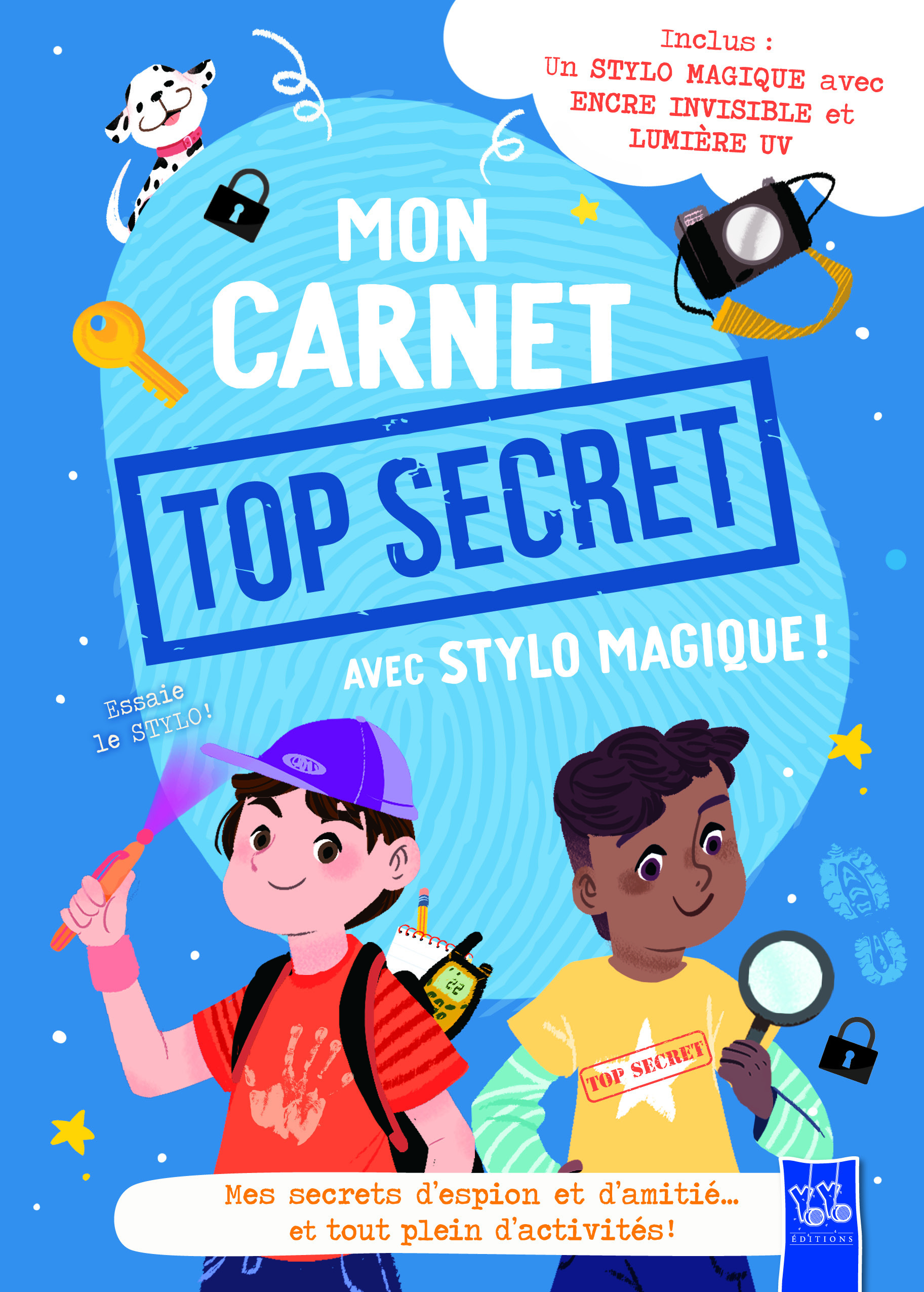 MON CARNET TOP SECRET AVEC STYLO MAGIQUE ! - MES SECRETS D´ESPION ET D´AMITIE... ET TOUT PLEIN D´ACT