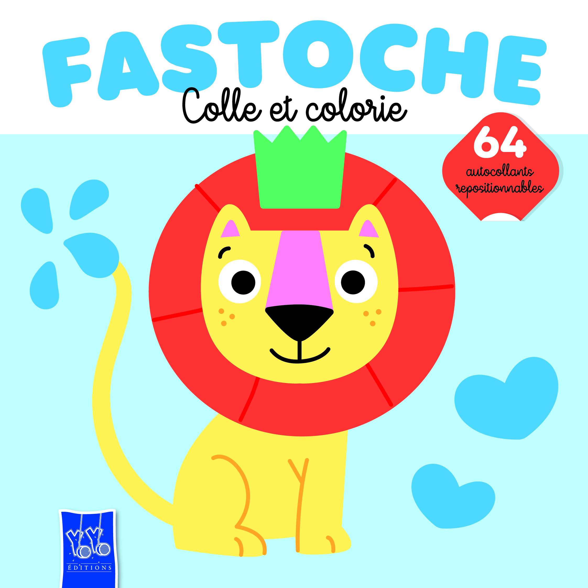 LION - FASTOCHE COLLE ET COLORIE