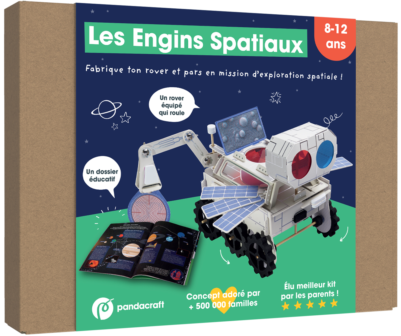 ENGINS SPATIAUX - KIT LUDO-EDUCATIF 8-12 ANS - FABRIQUE UN ROVER SPATIAL ET PARS EN MISSION SUR