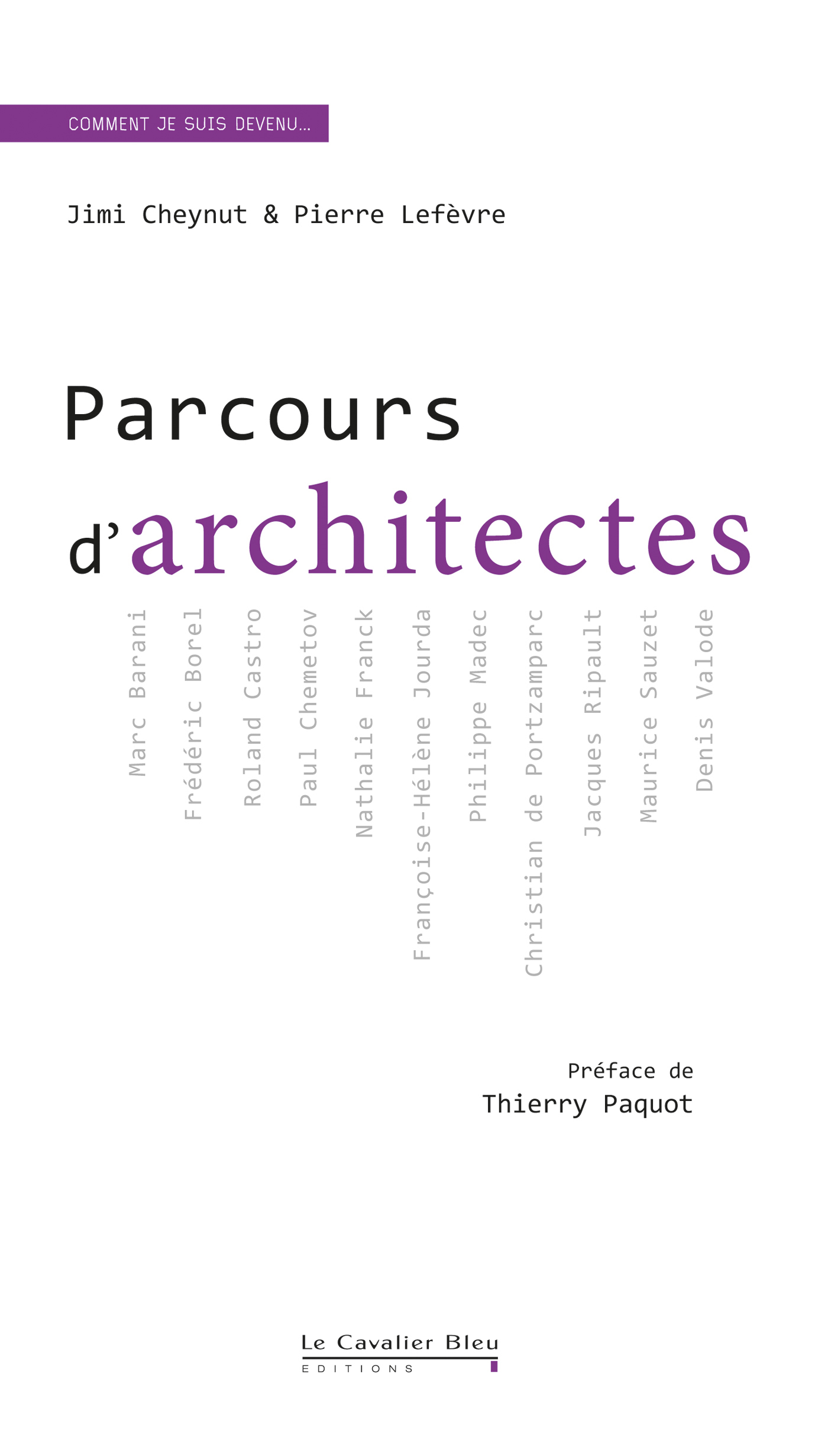 PARCOURS D´ARCHITECTES