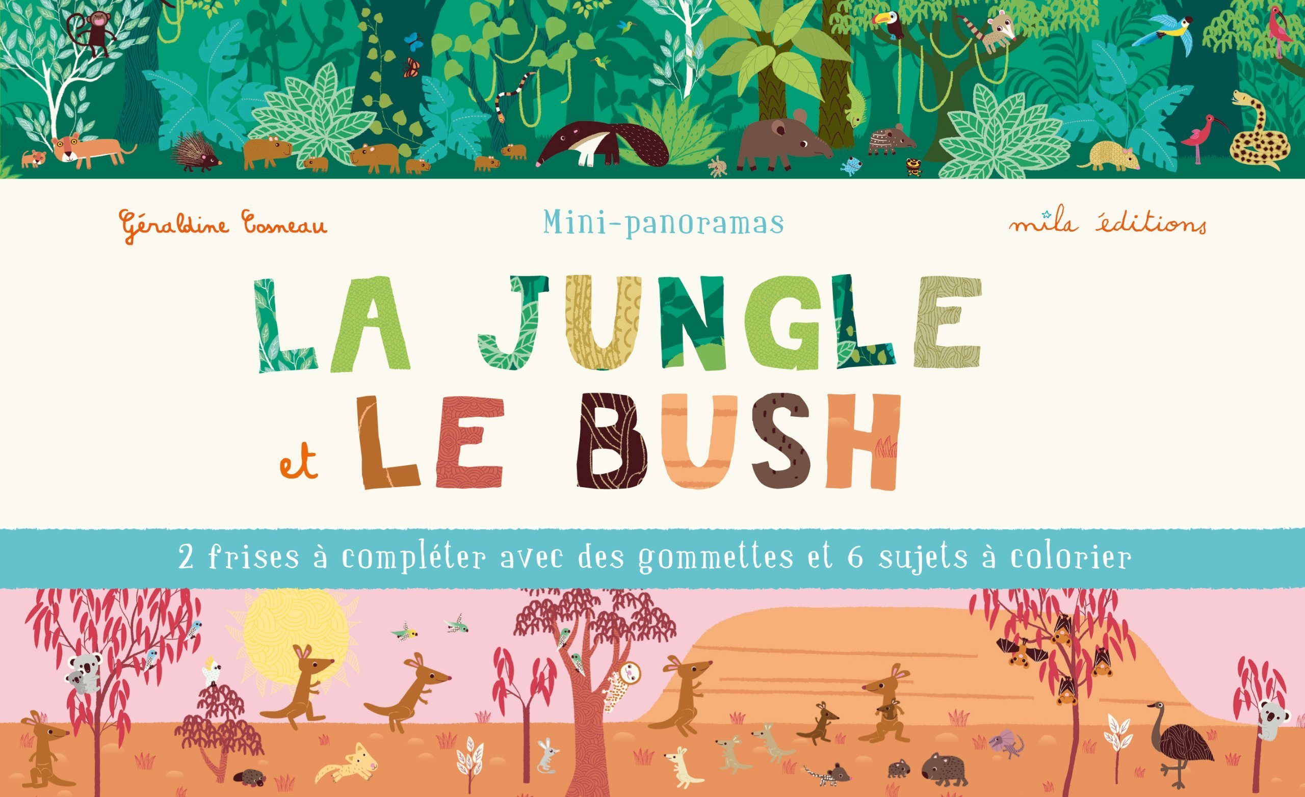 JUNGLE ET LE BUSH (FRISES GOMMETTES) / MINI PANORAMAS