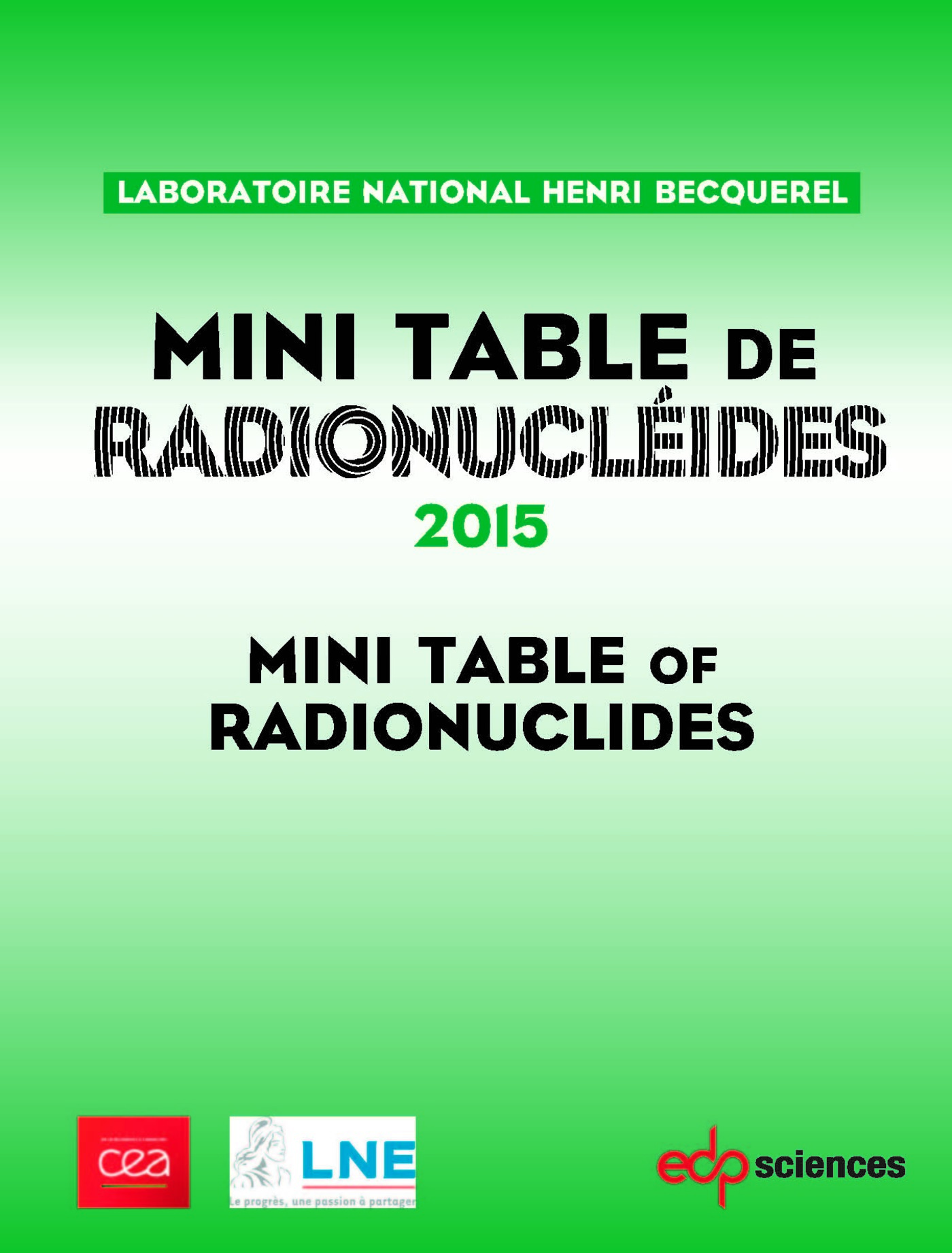 MINITABLE DE RADIONUCLEIDES - 2014