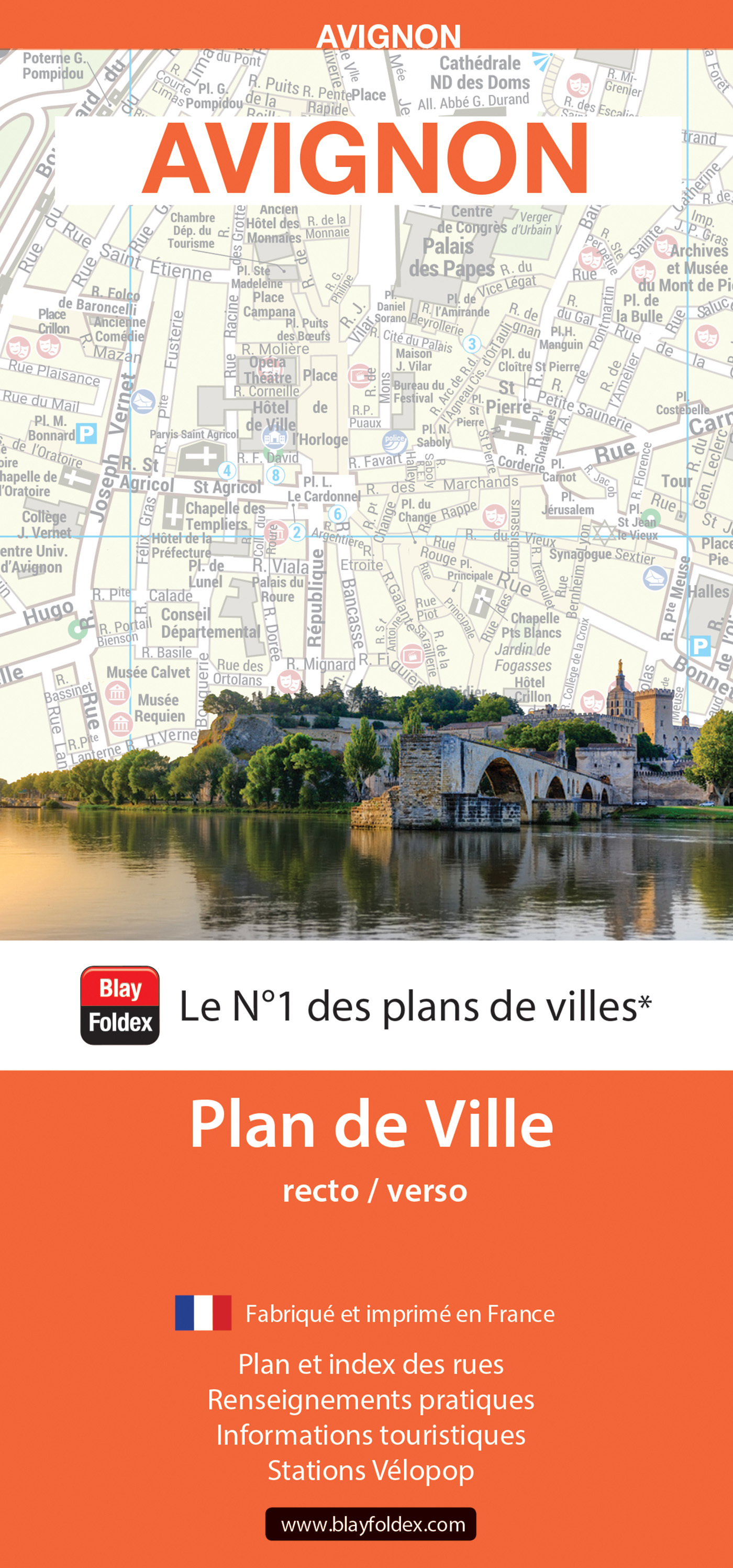 AVIGNON 2024 - PLAN DE VILLE