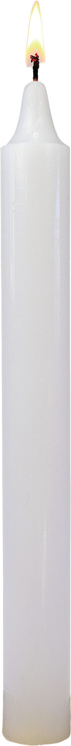 PACK DE 12 BOUGIES - BLANC