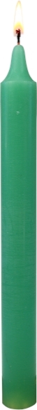 PACK DE 12 BOUGIES - VERT PRE