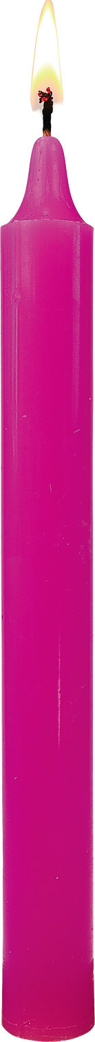 PACK DE 12 BOUGIES - ROSE VIF