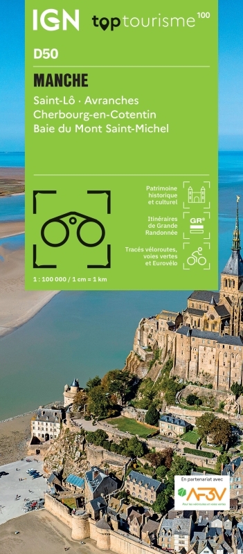 TOP100D50 - MANCHE SAINT-LO AVRANCHES CHERBOURG-EN-COTENTIN BAIE DU MONT SAINT-MICHEL