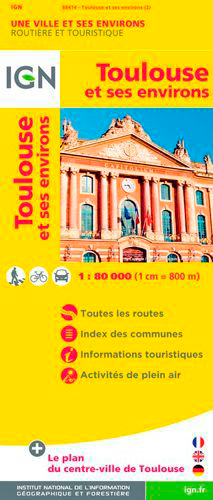 88414 TOULOUSE ET SES ENVIRONS 1/80.000