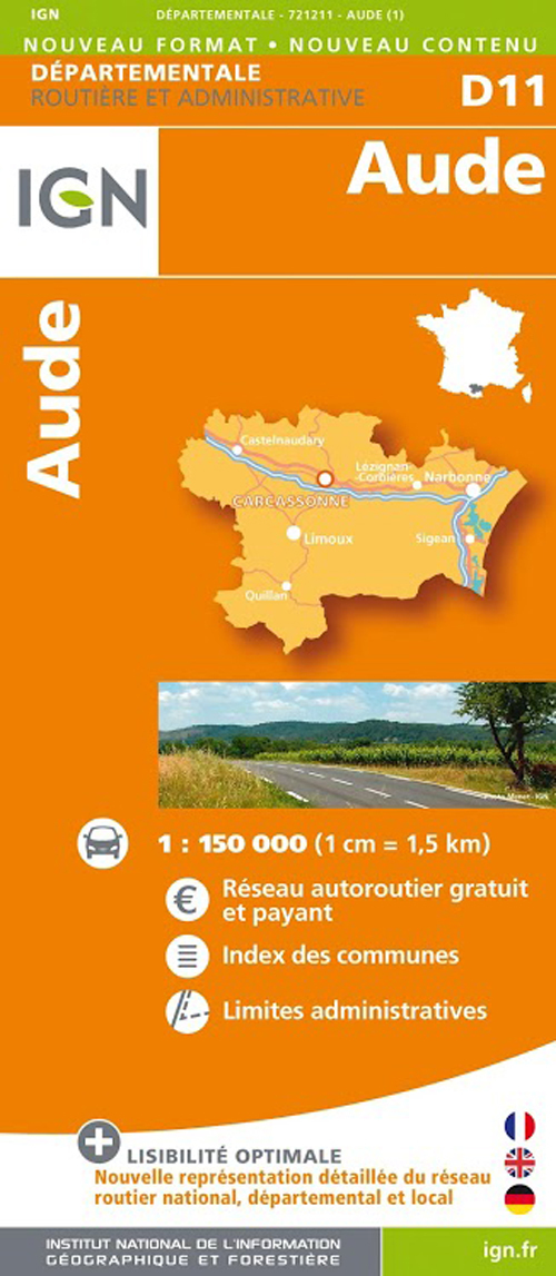 D11 AUDE 1/200.000 - 721211 (2014)