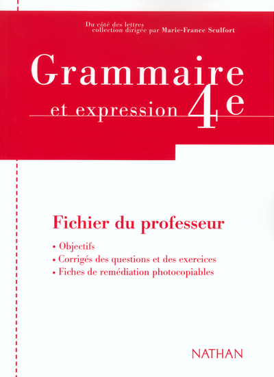 GRAMMAIRE 4E ED 2002 PROFESSEUR