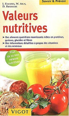 VALEURS NUTRITIVES SAVOIR PREVOIR