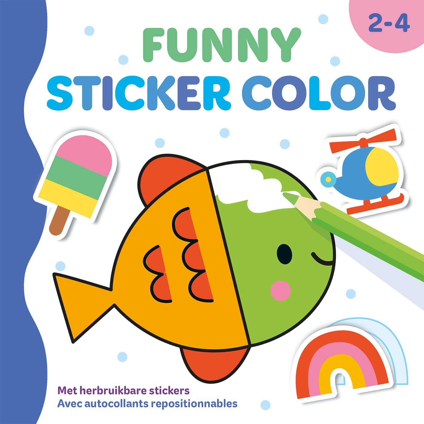 FUNNY STICKER COLOR - 2-4