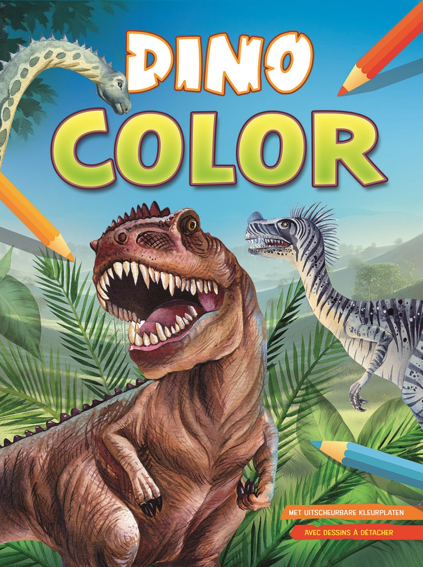 DINO COLOR BLOC DE COLORIAGE