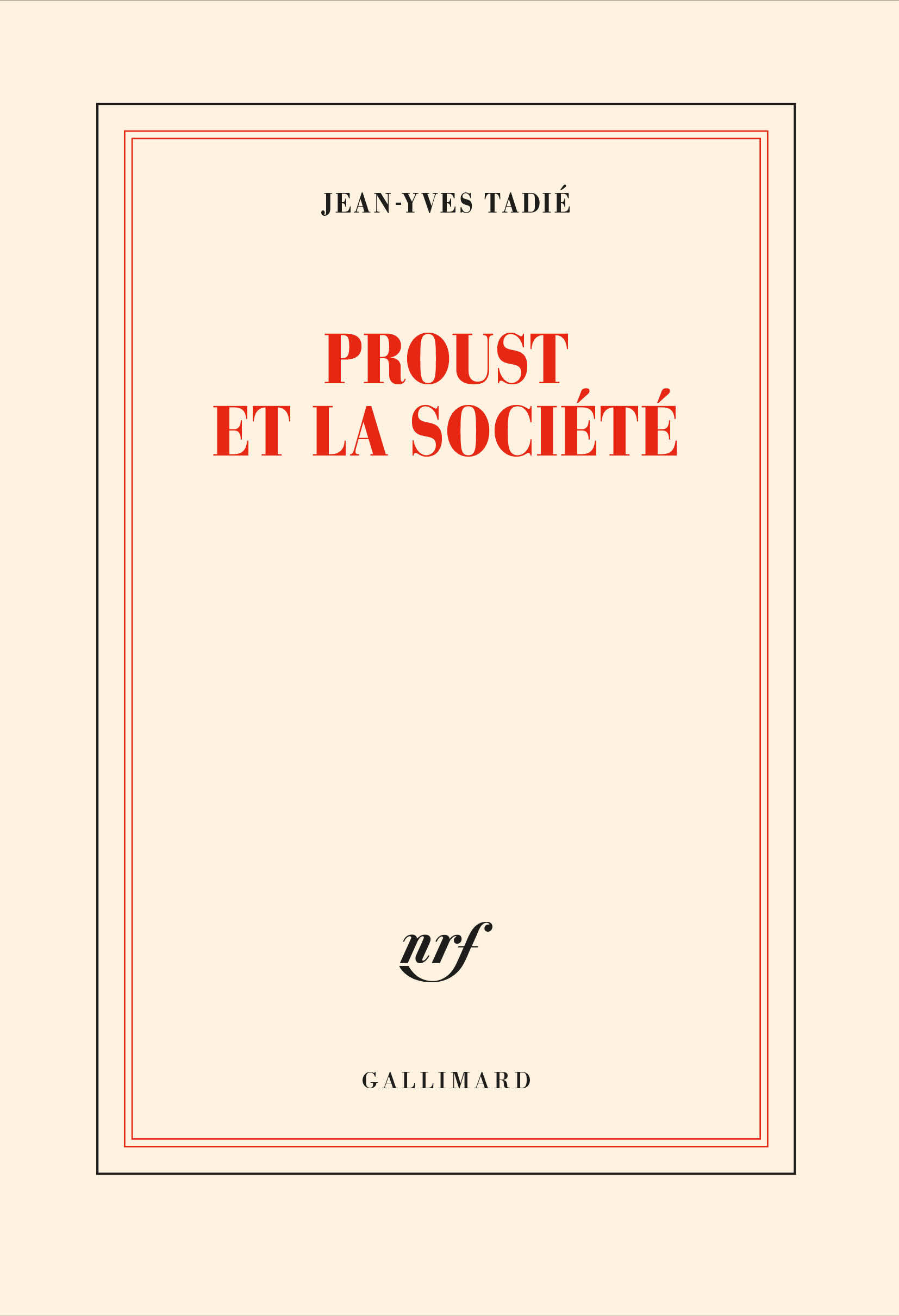 PROUST ET LA SOCIETE