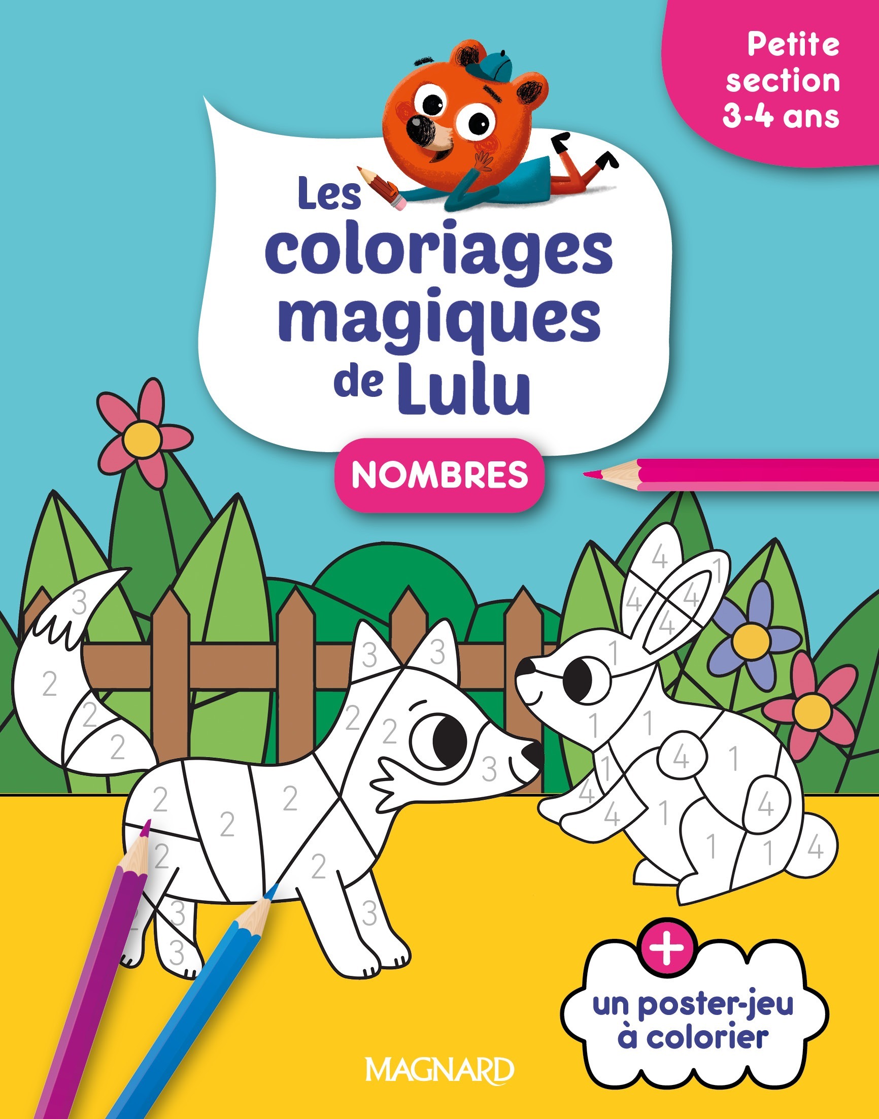 COLORIAGES MAGIQUES DE LULU - PETITE SECTION - NOMBRES - DES COLORIAGES POUR APPRENDRE EN S´AMUS