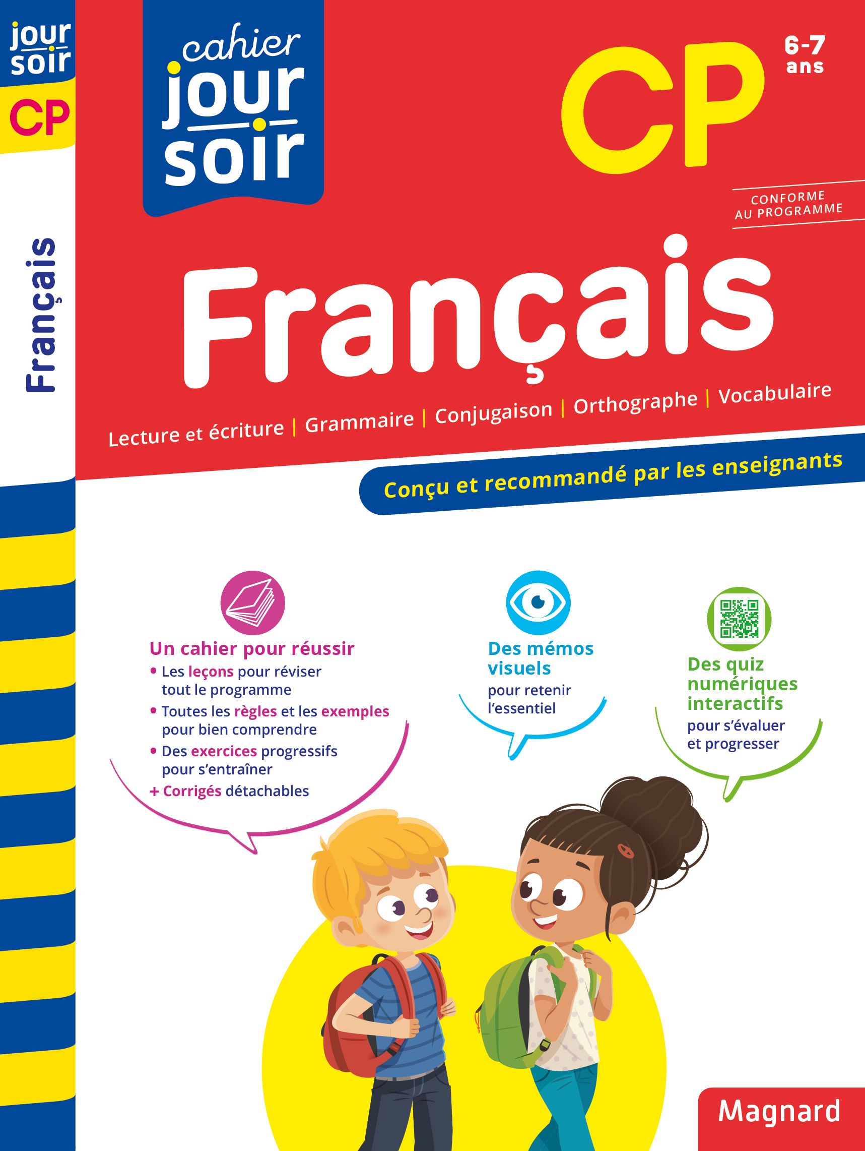 CAHIER JOUR SOIR 2023 : FRANCAIS CP - CONCU ET RECOMMANDE PAR LES ENSEIGNANTS