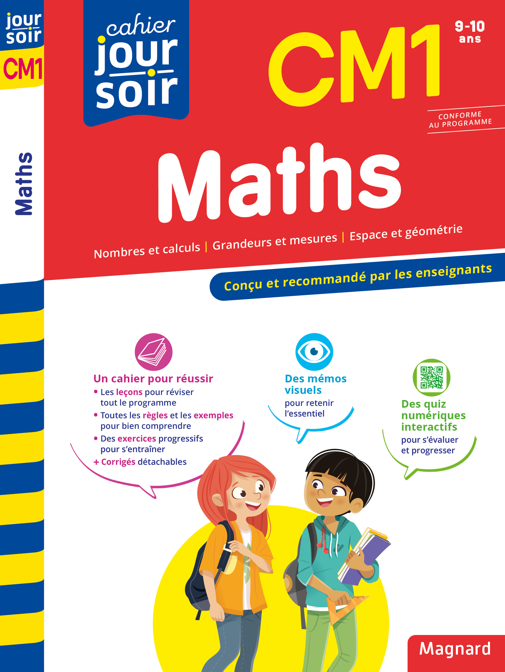 CAHIER JOUR SOIR 2023 : MATHS CM1 - CONCU ET RECOMMANDE PAR LES ENSEIGNANTS