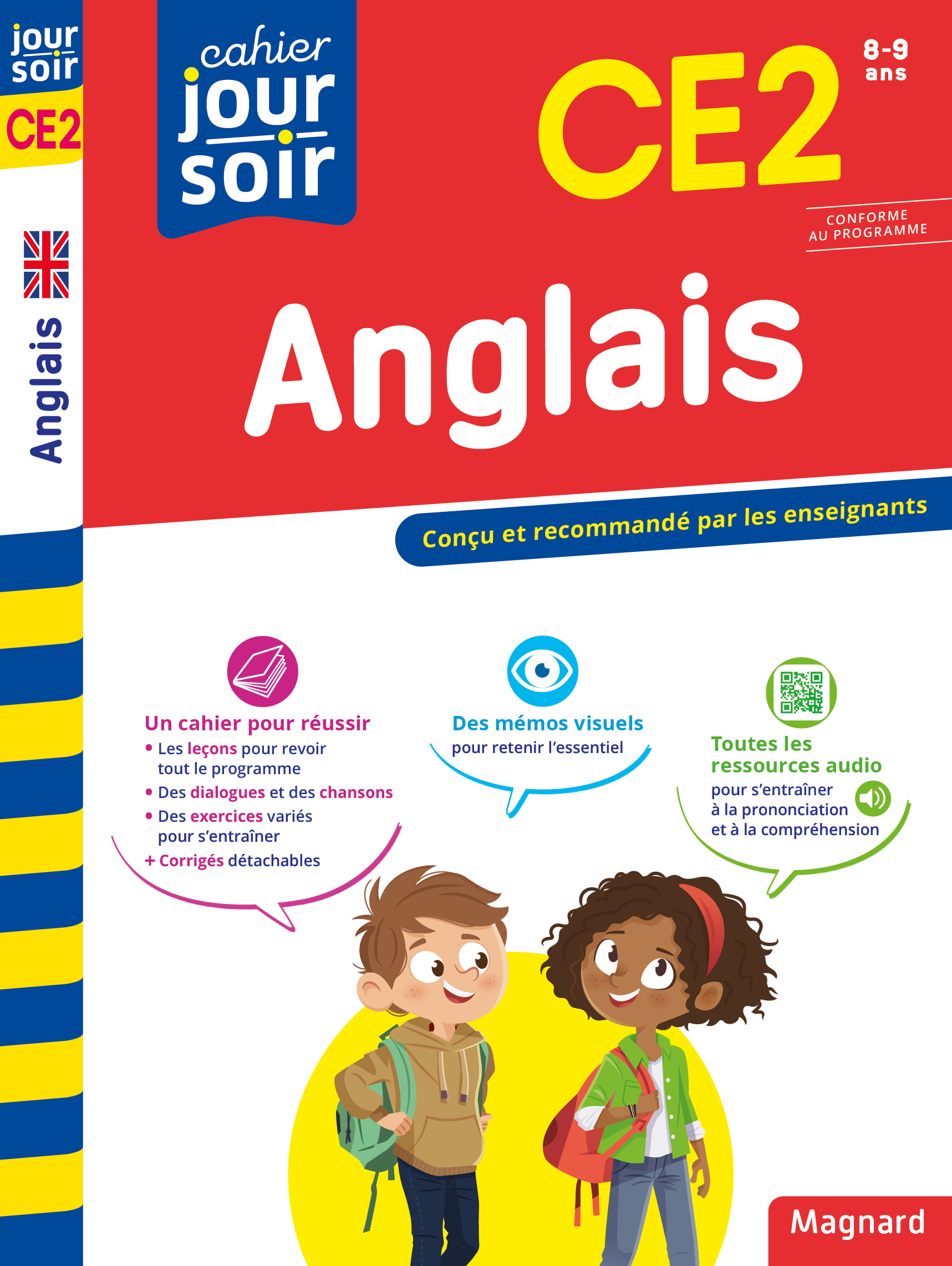 CAHIER JOUR SOIR 2023 : ANGLAIS CE2 - CONCU ET RECOMMANDE PAR LES ENSEIGNANTS
