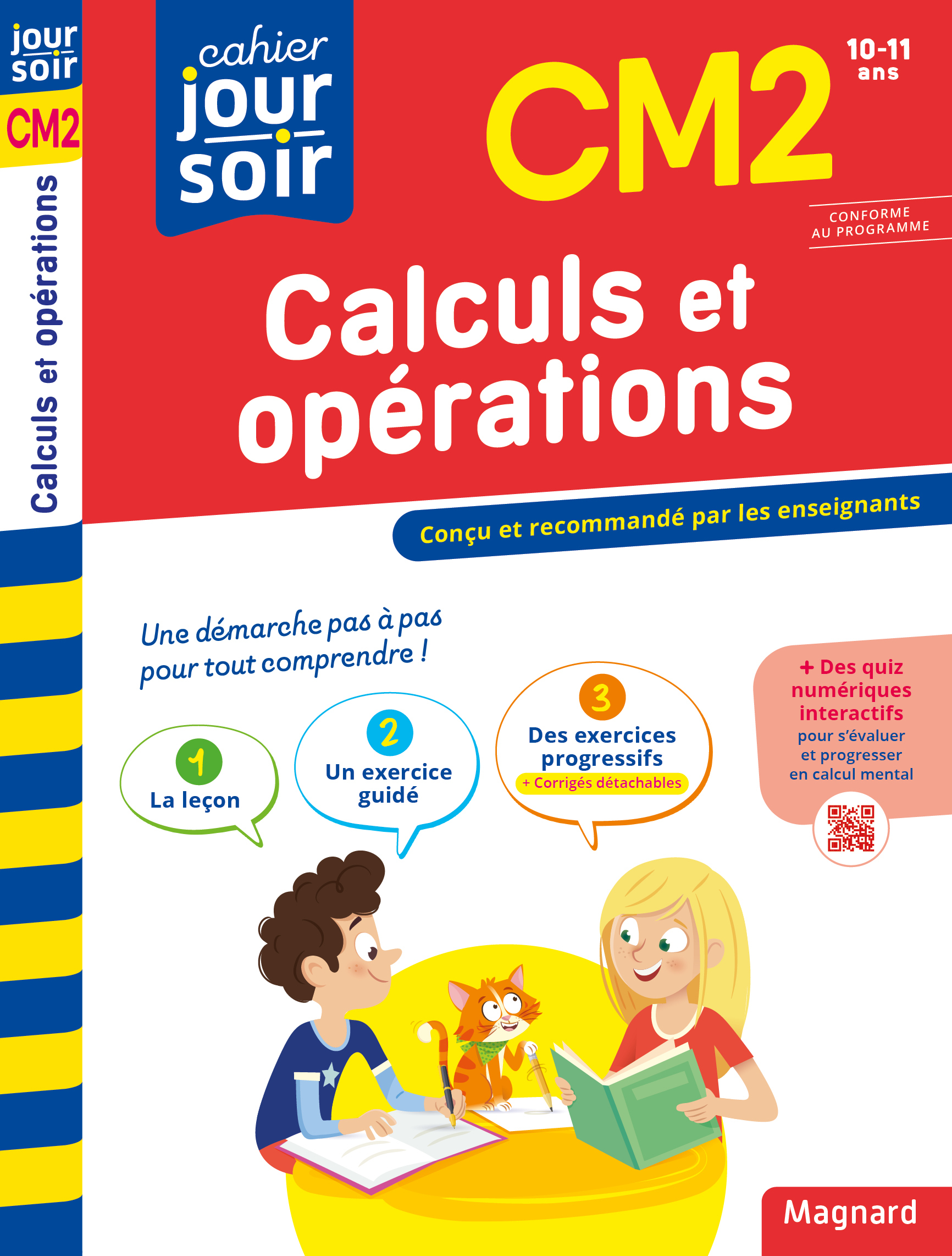 CAHIER JOUR SOIR 2023 : CALCULS ET OPERATIONS CM2 - CONCU ET RECOMMANDE PAR LES ENSEIGNANTS