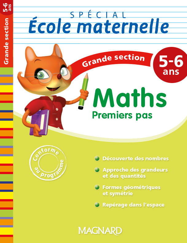MATHS GS 5 / 6 ANS PREMIERS PAS SPECIAL ECOLE MATERNELLE