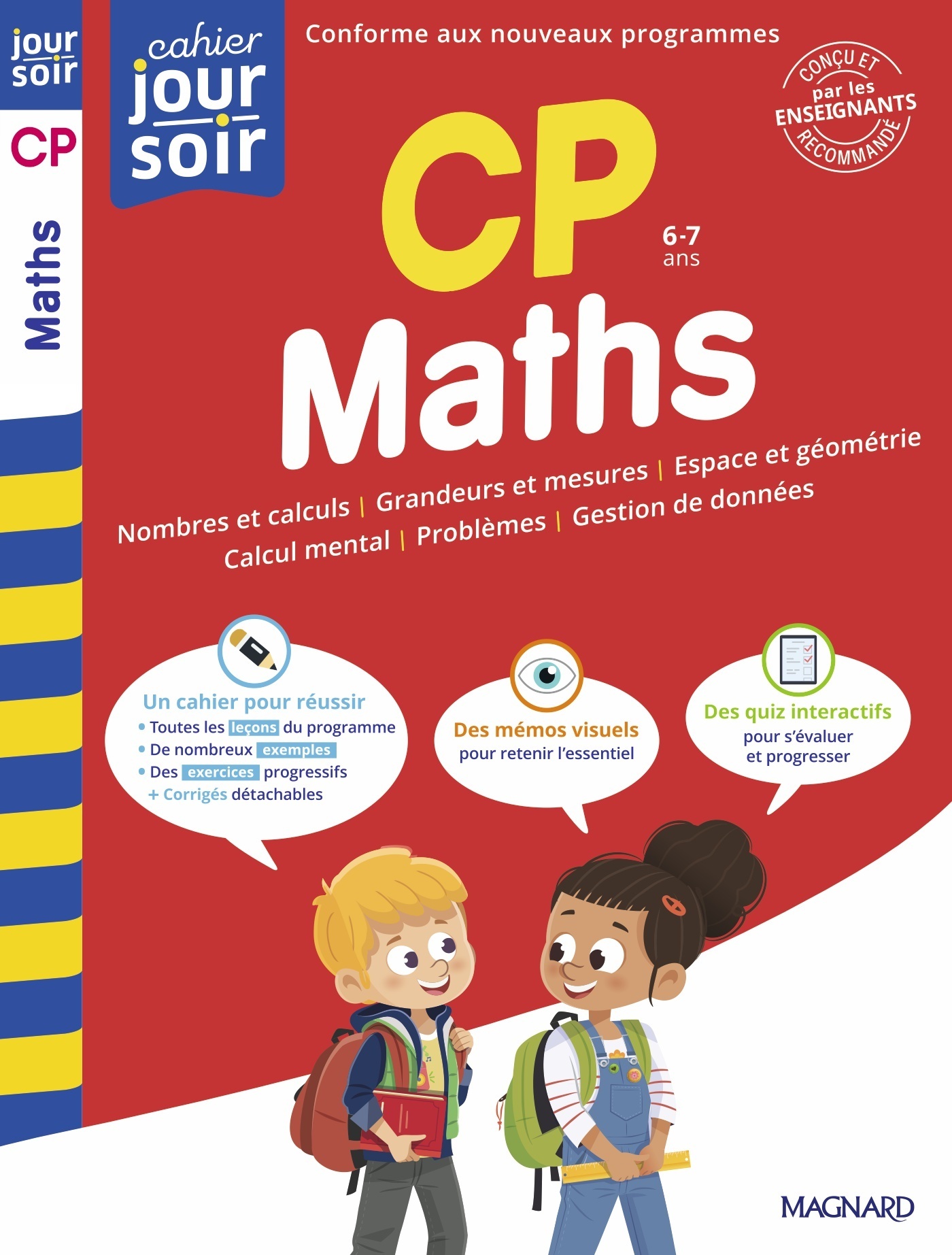 MATHS CP - CAHIER JOUR SOIR - CONCU ET RECOMMANDE PAR LES ENSEIGNANTS