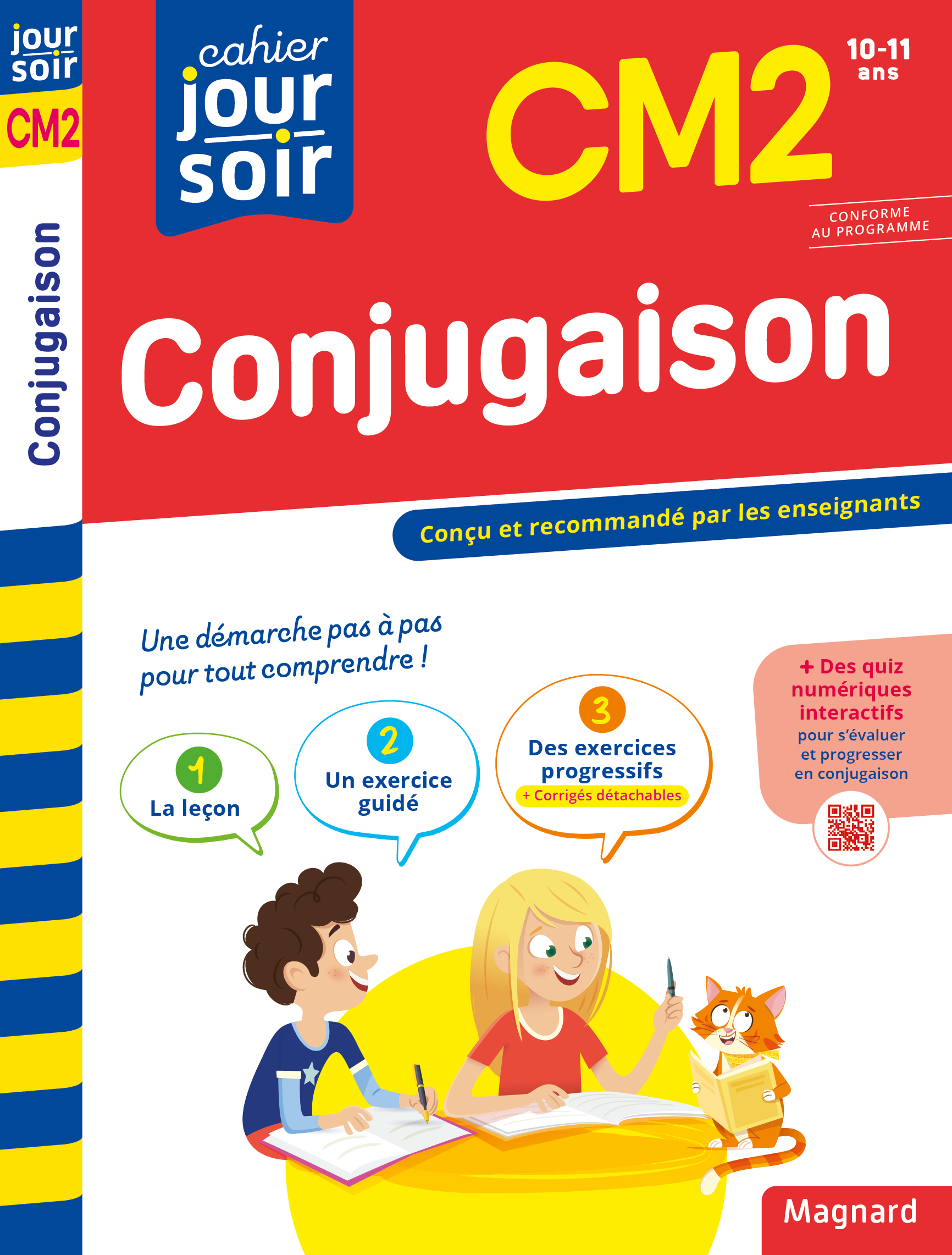 CAHIER JOUR SOIR 2023 : CONJUGAISON CM2 - CONCU ET RECOMMANDE PAR LES ENSEIGNANTS