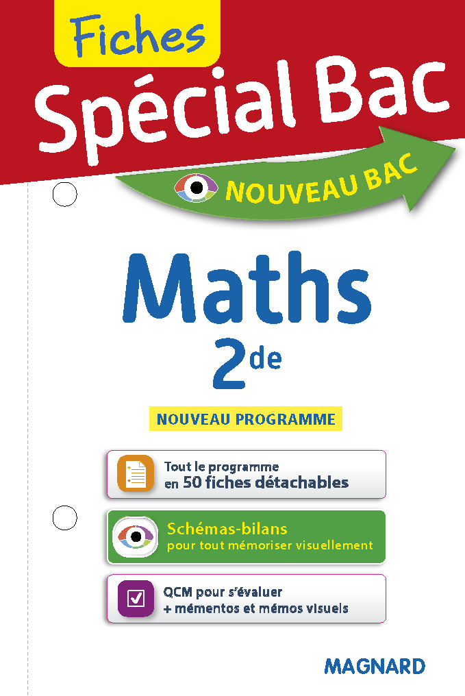 FICHES SPECIAL BAC - MATHS 2DE ED. 2019