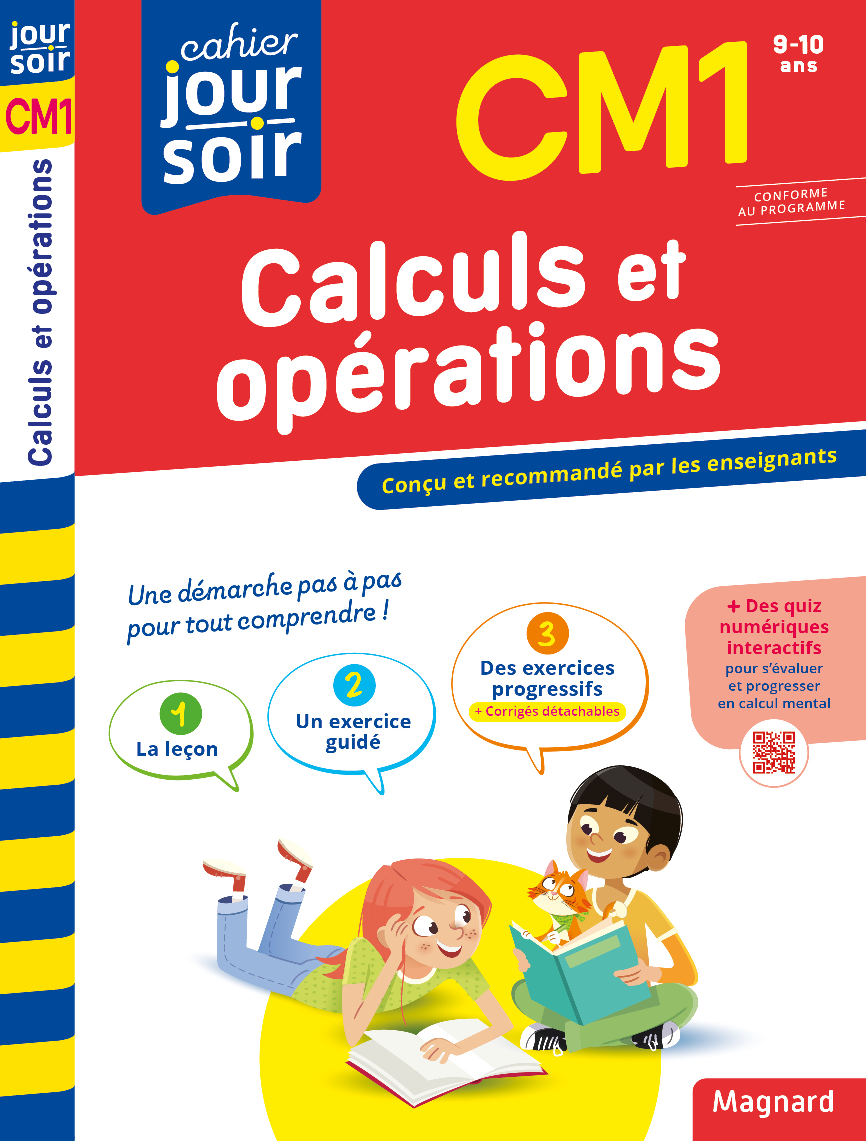 CAHIER JOUR SOIR 2023 : CALCULS ET OPERATIONS CM1 - CONCU ET RECOMMANDE PAR LES ENSEIGNANTS