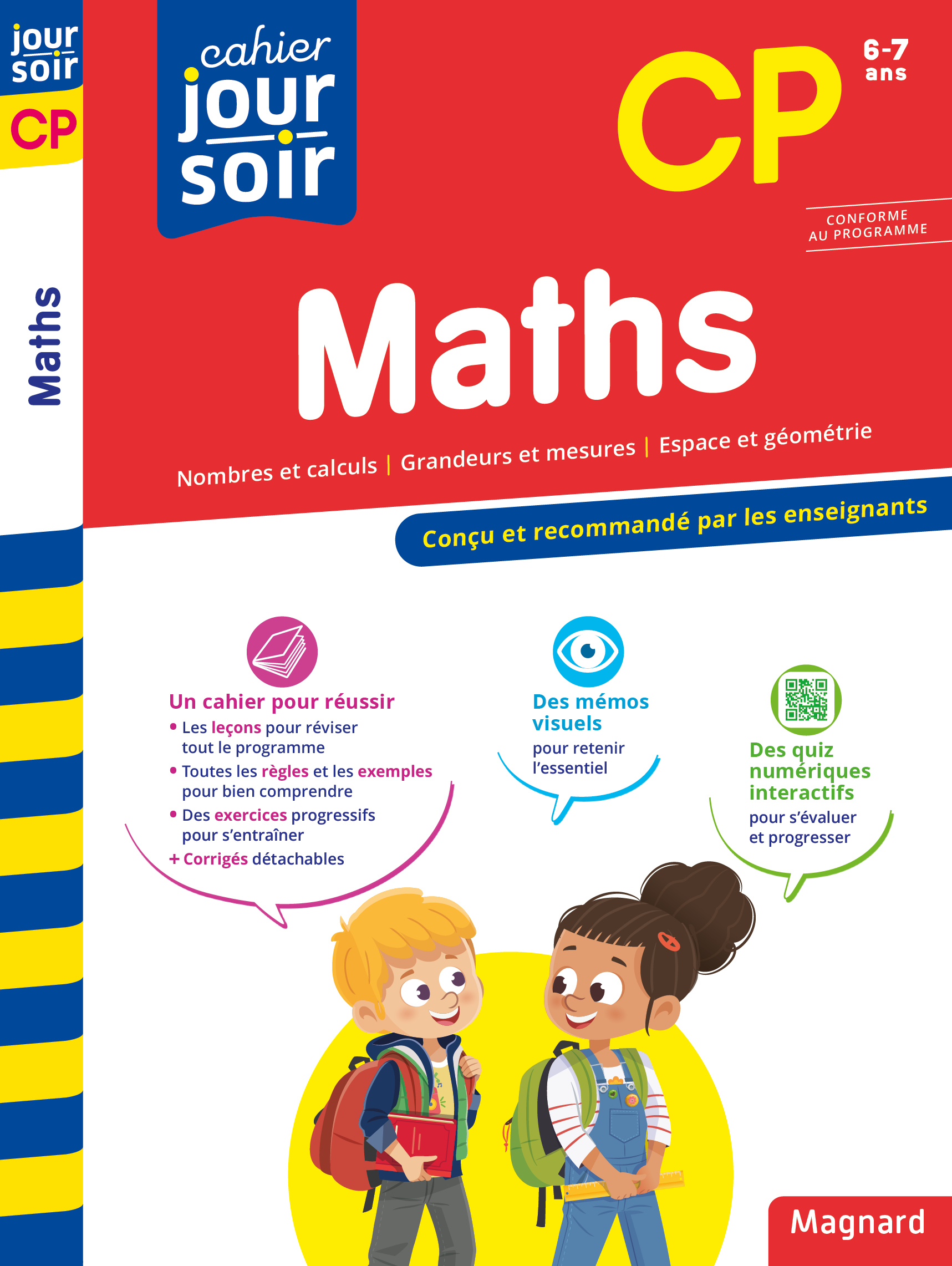 CAHIER JOUR SOIR 2023 : MATHS CP - CONCU ET RECOMMANDE PAR LES ENSEIGNANTS
