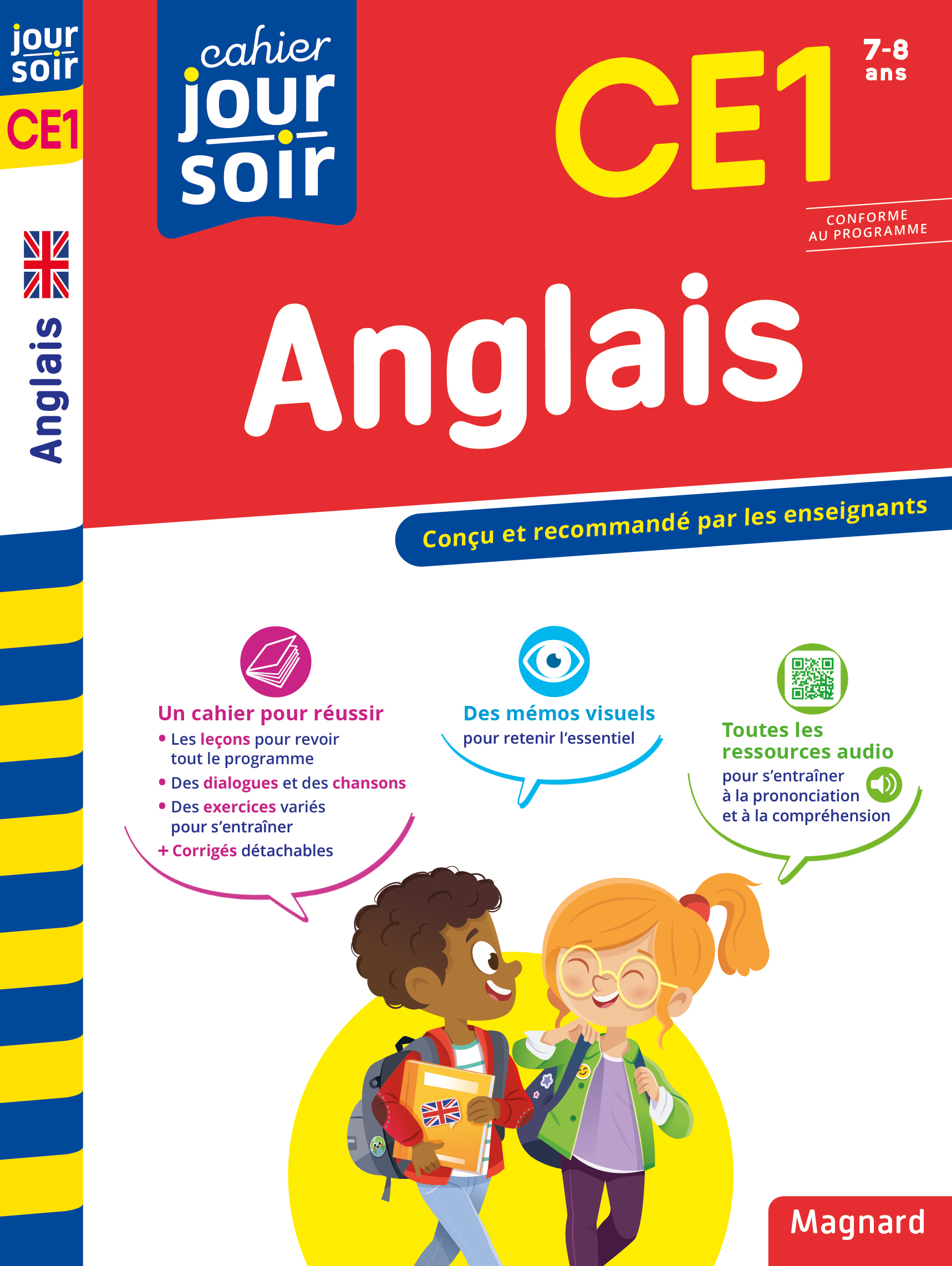 CAHIER JOUR SOIR 2023 : ANGLAIS CE1 - CONCU ET RECOMMANDE PAR LES ENSEIGNANTS