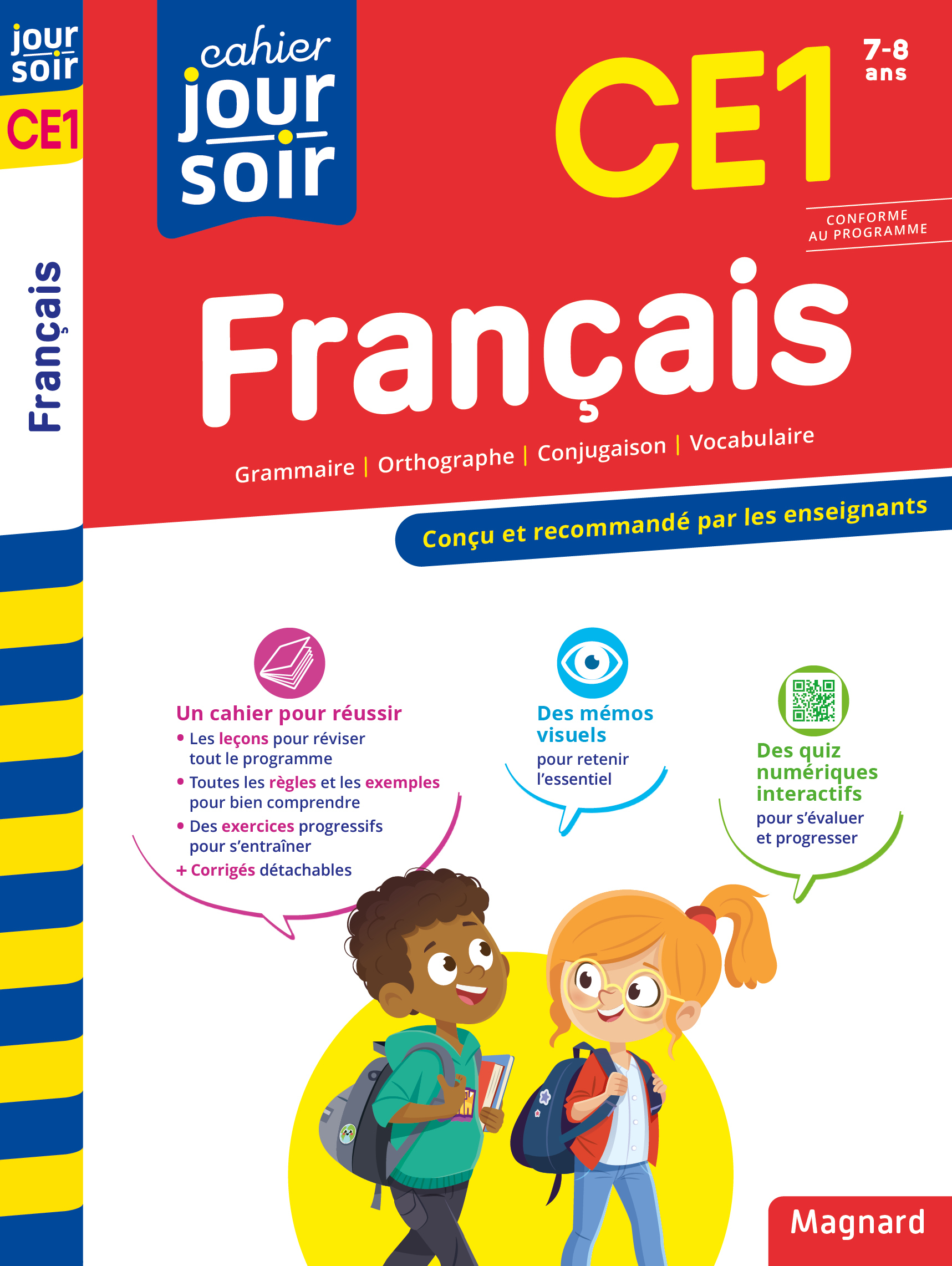CAHIER JOUR SOIR 2023 : FRANCAIS CE1 - CONCU ET RECOMMANDE PAR LES ENSEIGNANTS