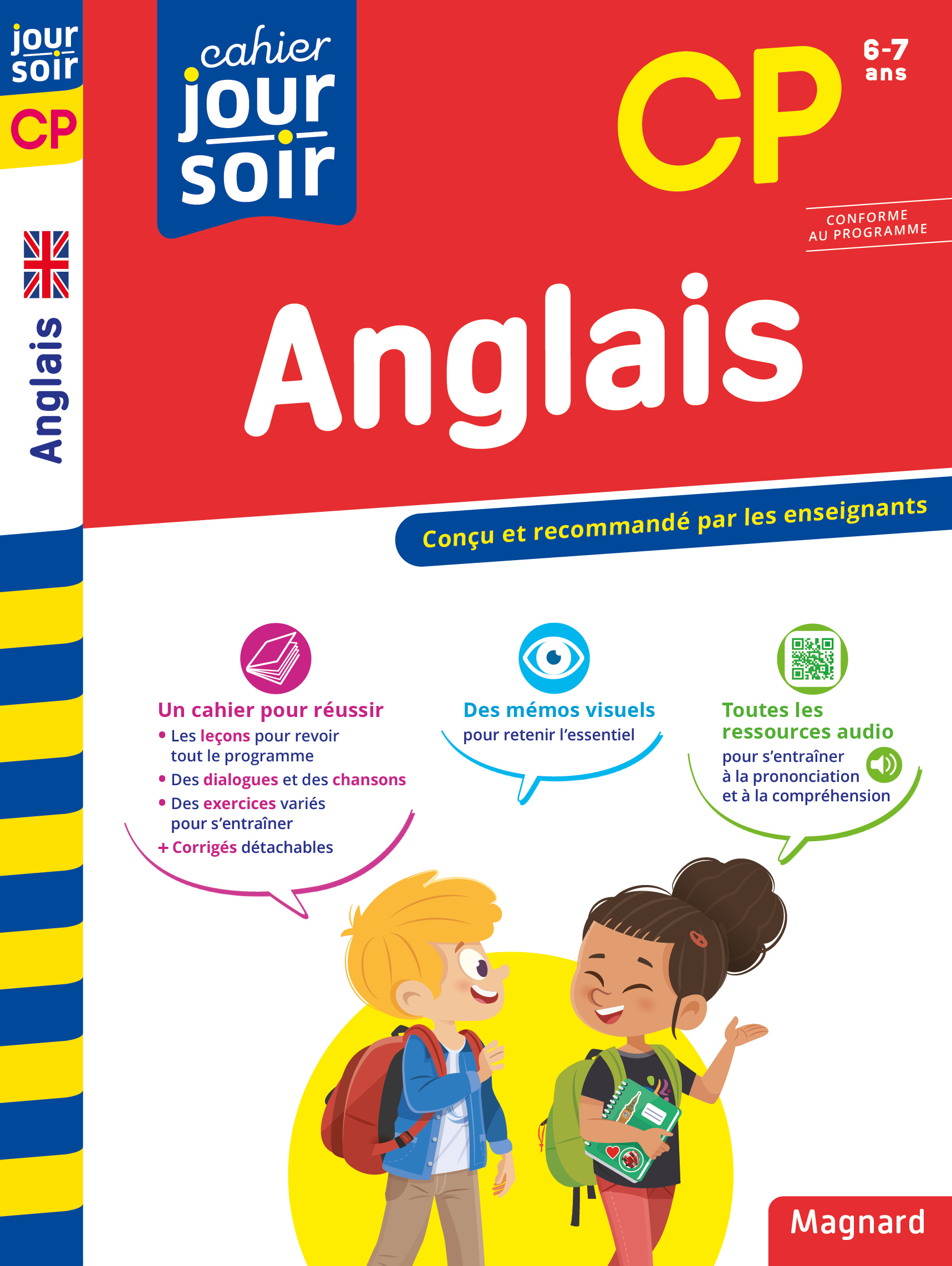 CAHIER JOUR SOIR 2023 : ANGLAIS CP - CONCU ET RECOMMANDE PAR LES ENSEIGNANTS